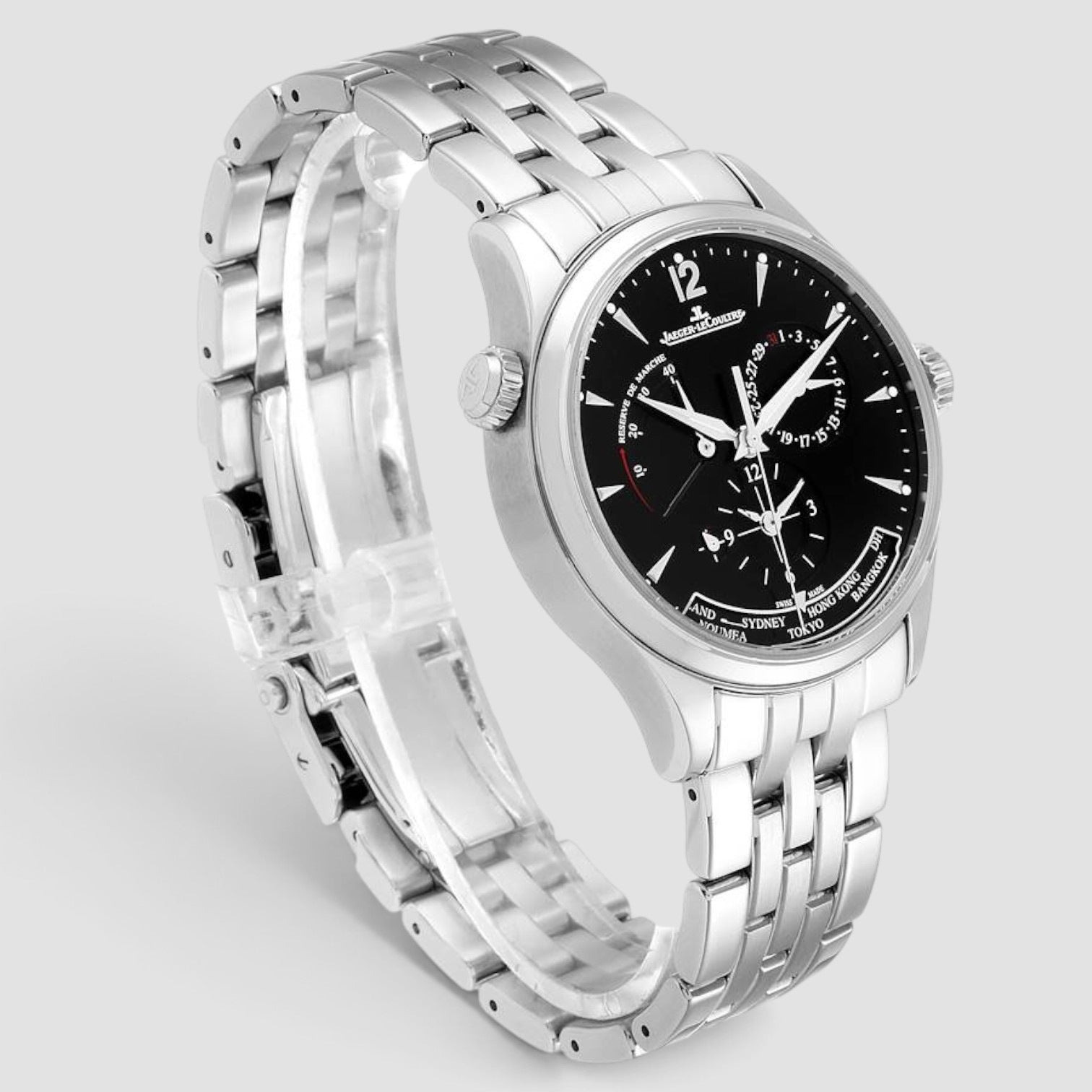 Master Geographic 39mm Stainless Steel Black Dial