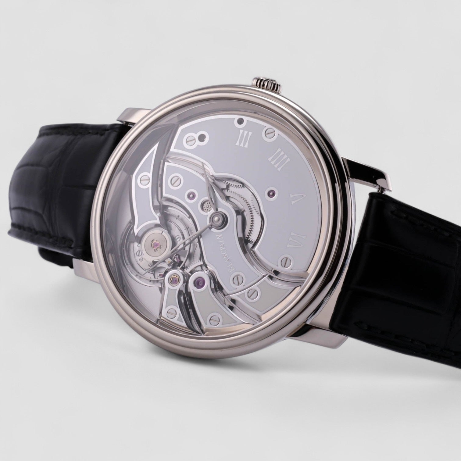 Villeret Mouvement Invers 18K White Gold