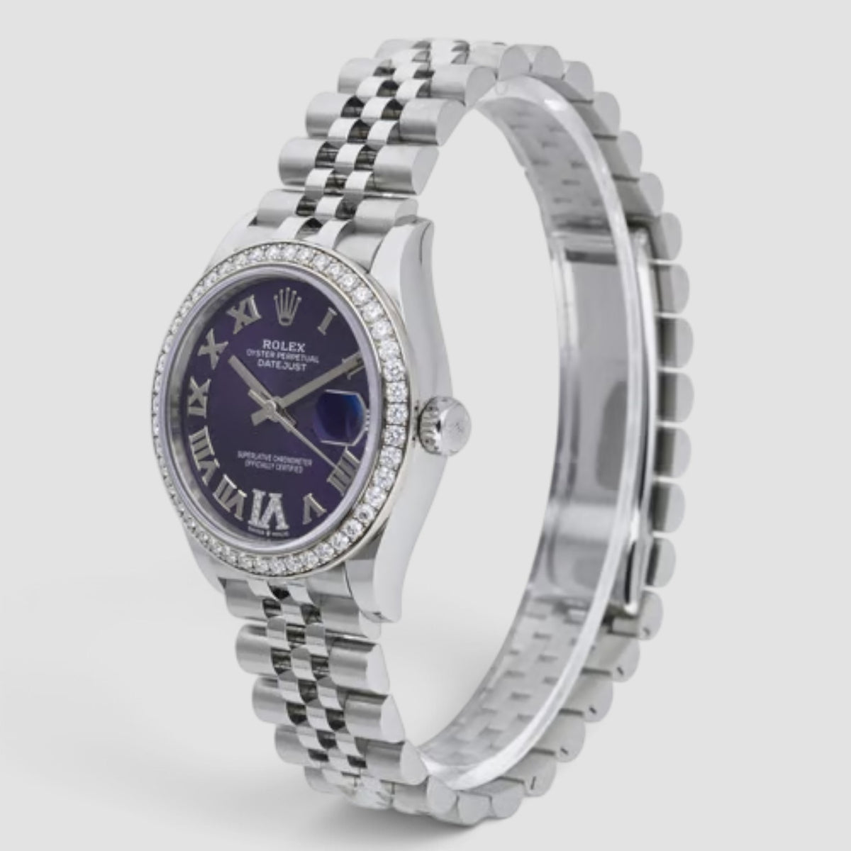 Datejust 31 Aubergine Diamond Dial Jubilee