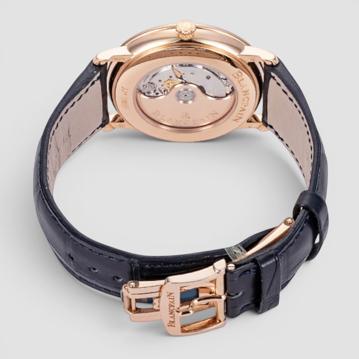 Villeret Ultra-Slim Automatic 40mm Rose Gold Blue Dial