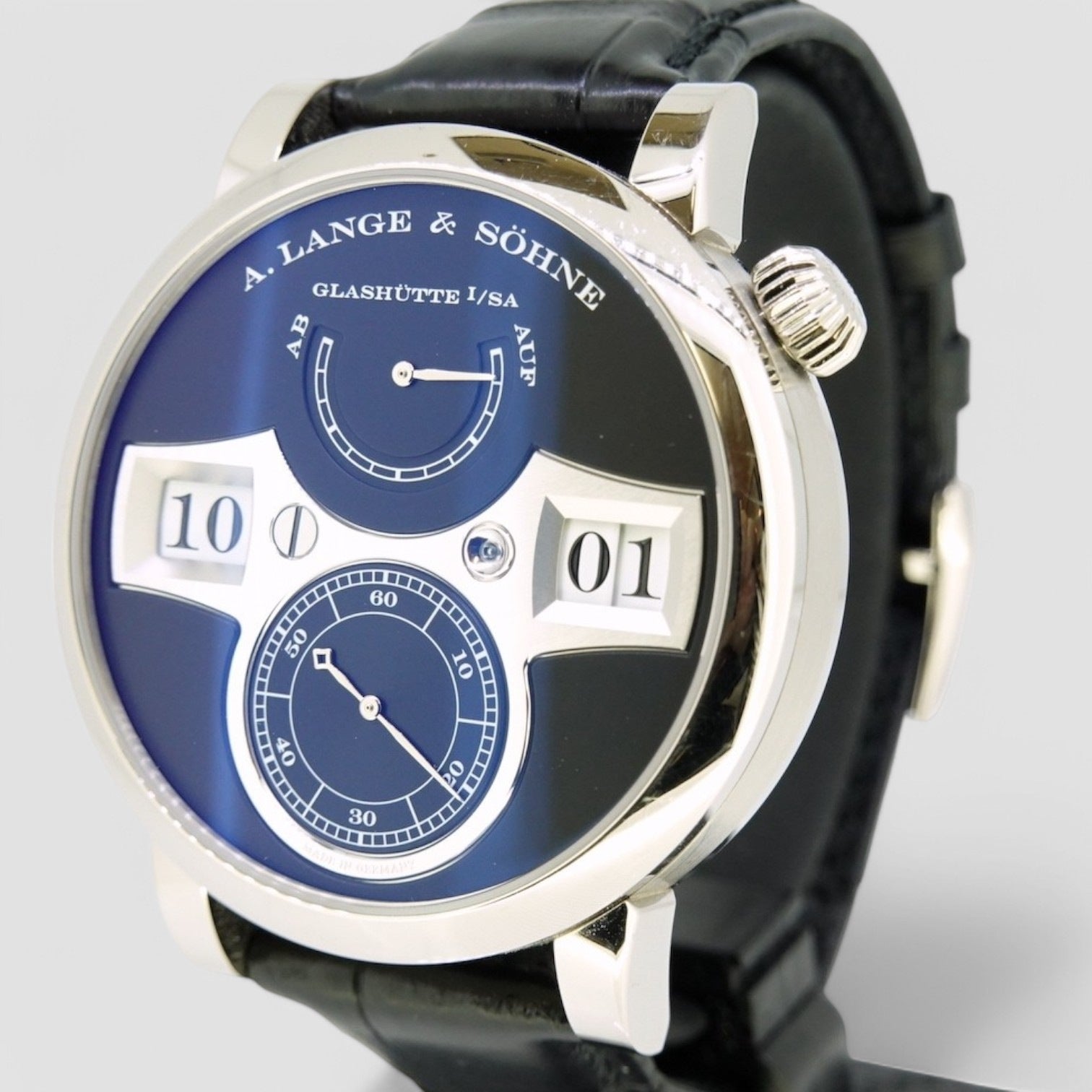 Zeitwerk 18K White Gold Black Dial