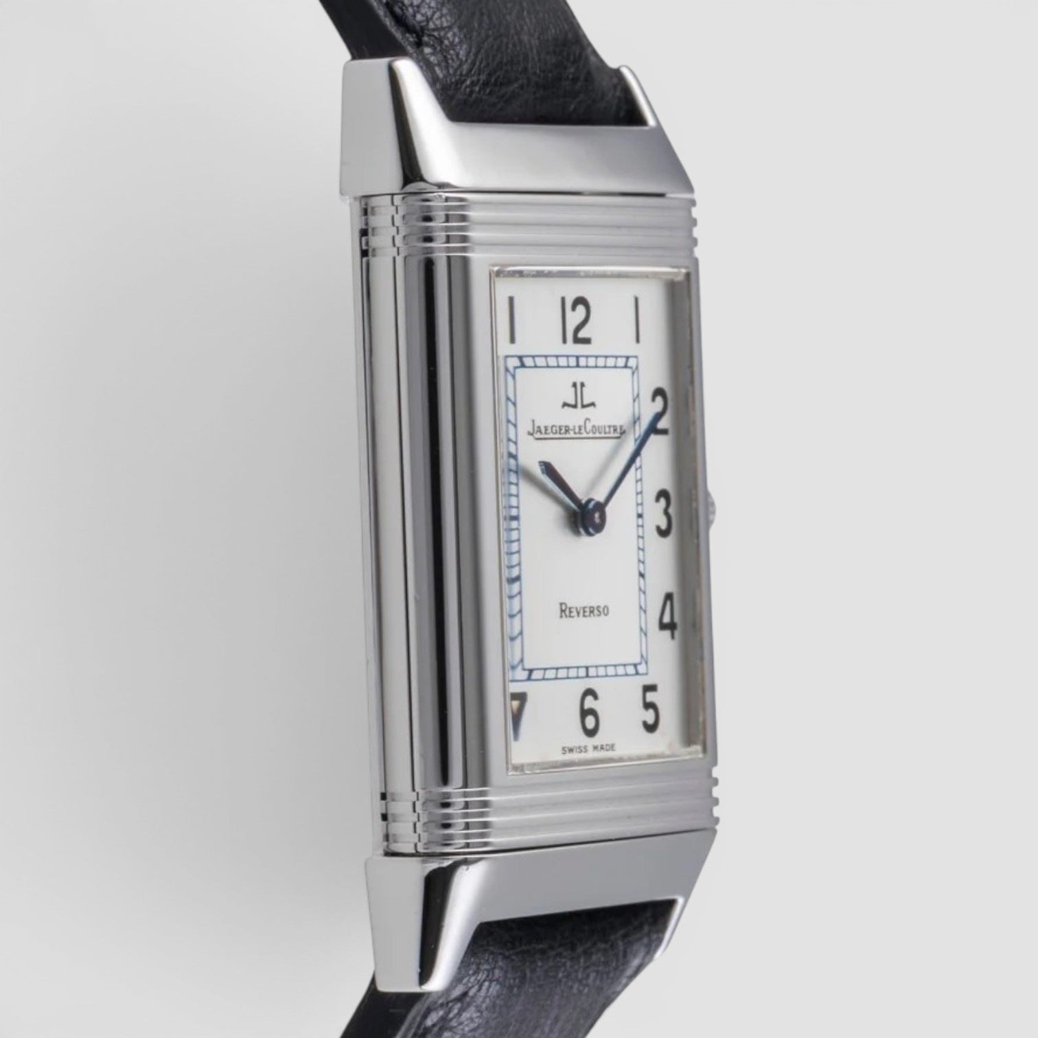 Reverso Mid-Size 38 × 23mm Stainless Steel Silver Dial