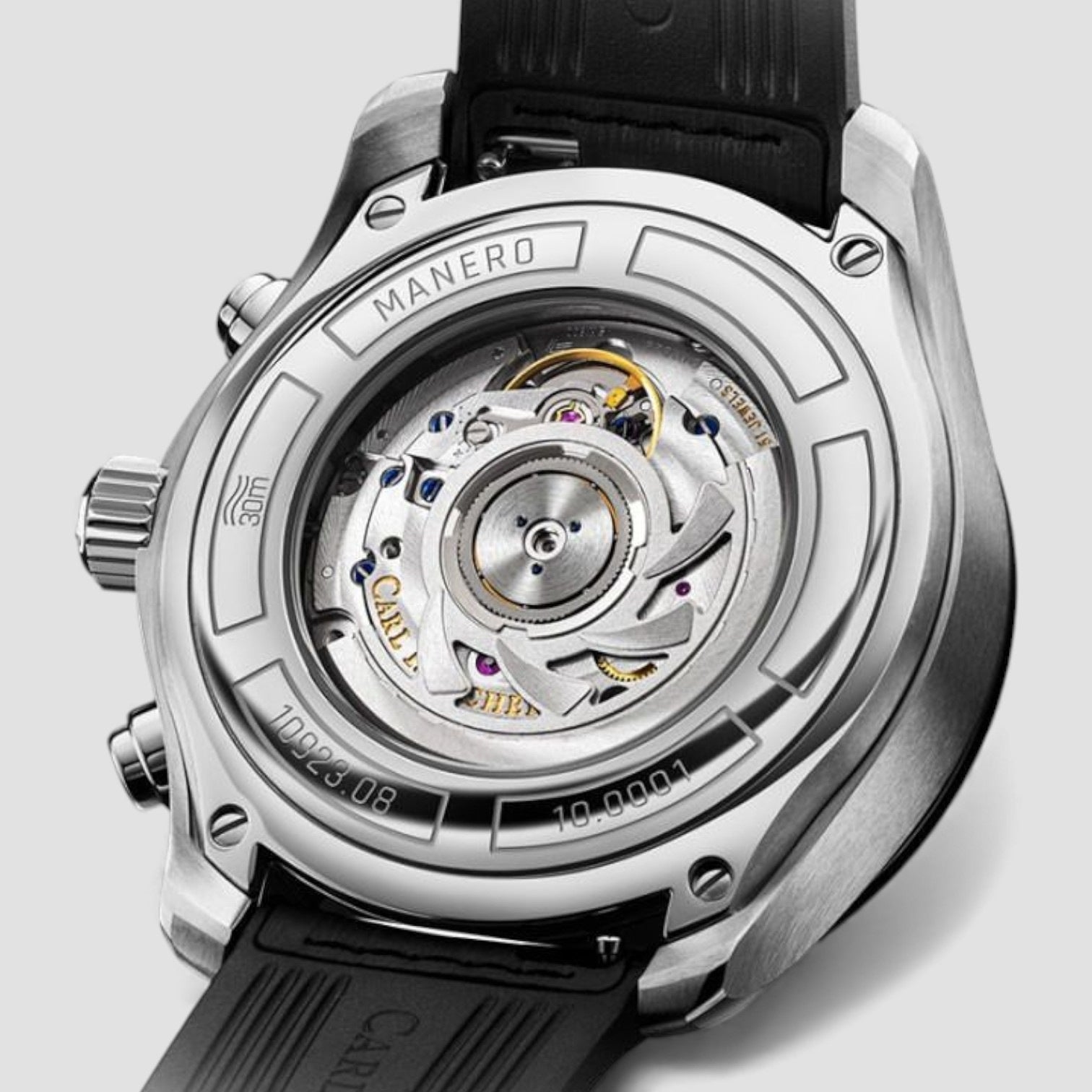 Manero Central Counter Automatic Brown Dial