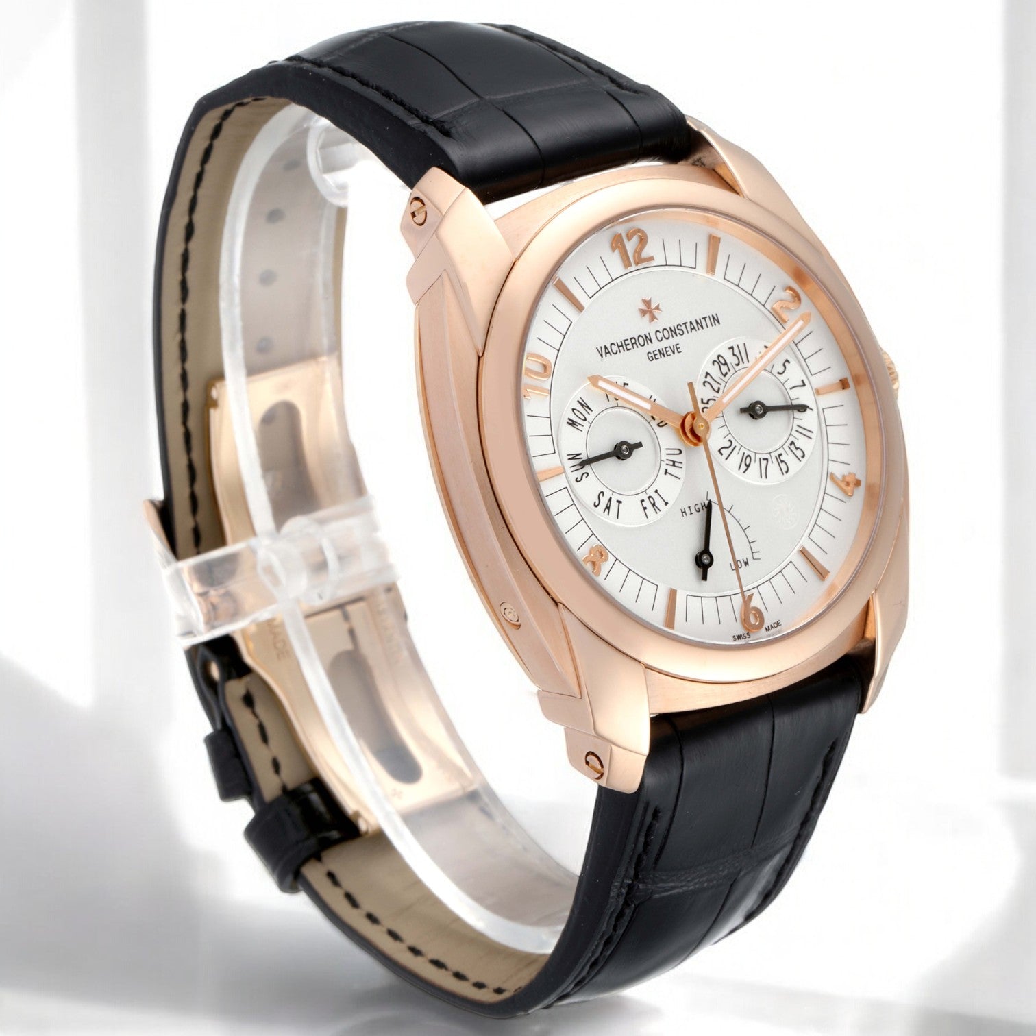 Quai De L'ile Day Date Power Reserve Rose Gold