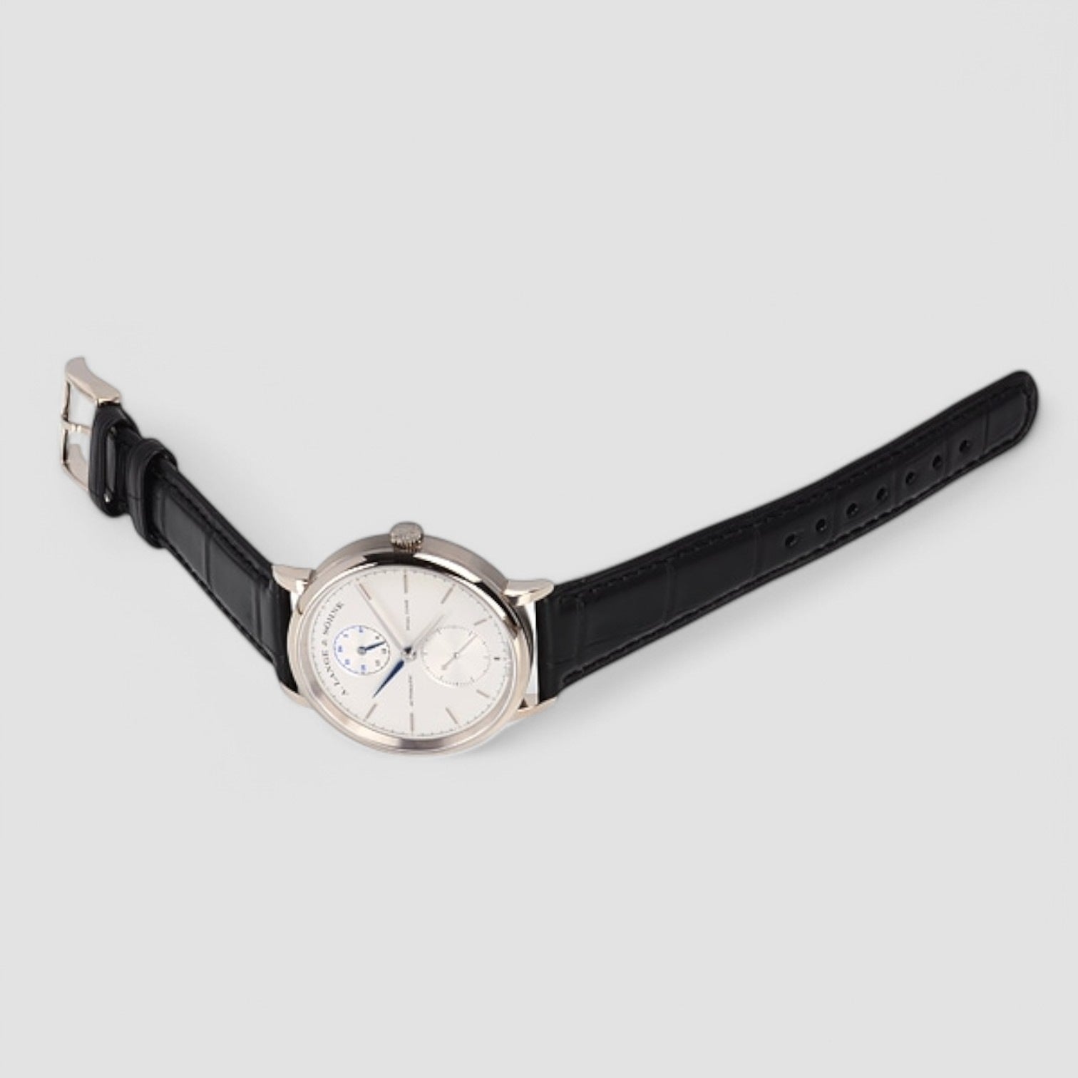 Saxonia Dual Time 18K White Gold
