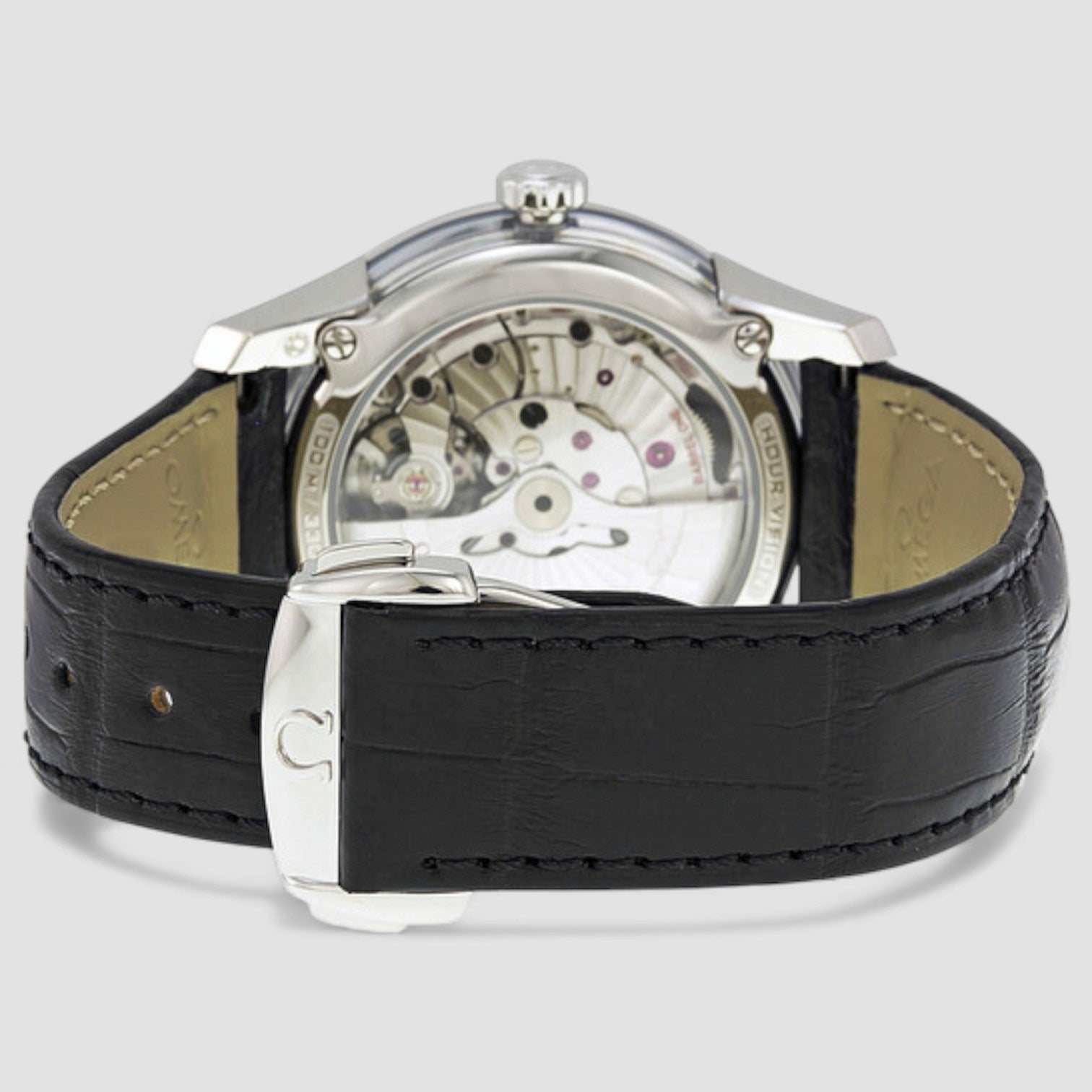 De Ville Co-Axial Hour Vision Silver Dial SS / Alligator