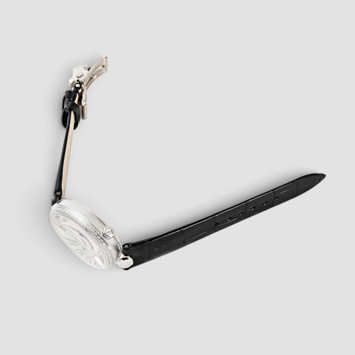Reine de Naples 18K White Gold Diamond Mother-of-Pearl Dial