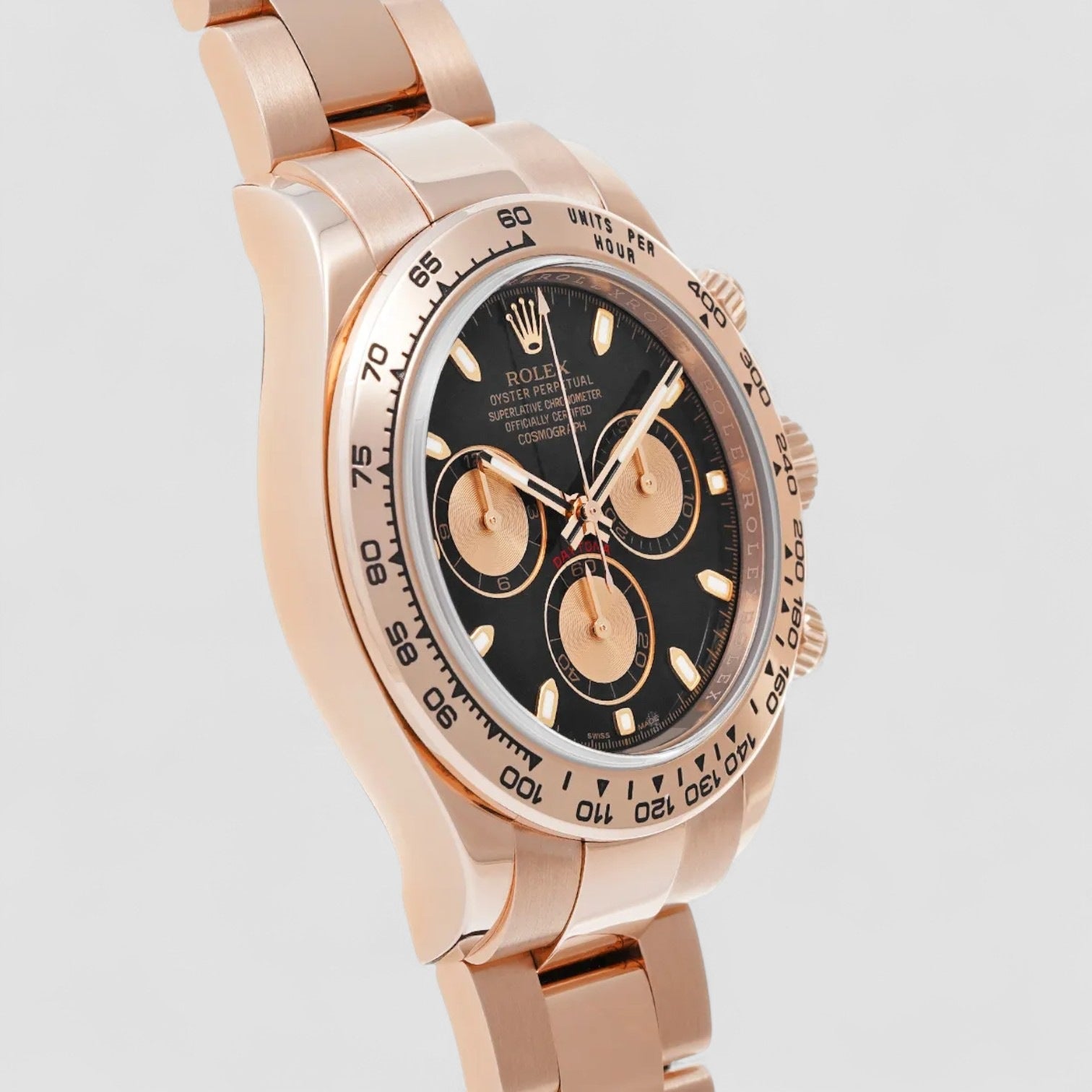 Daytona Everose Black Dial 18K Rose Gold / Bracelet