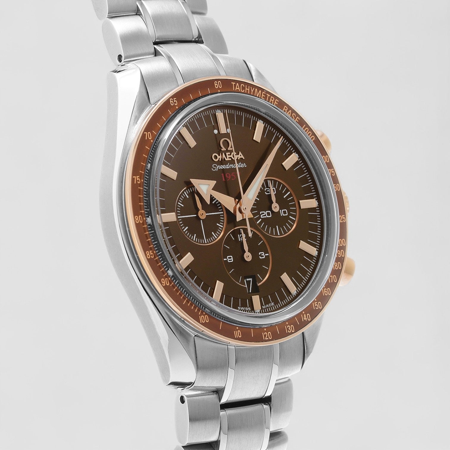 Speedmaster Broad Arrow 1957 Steel Rose Gold Unisex Watch