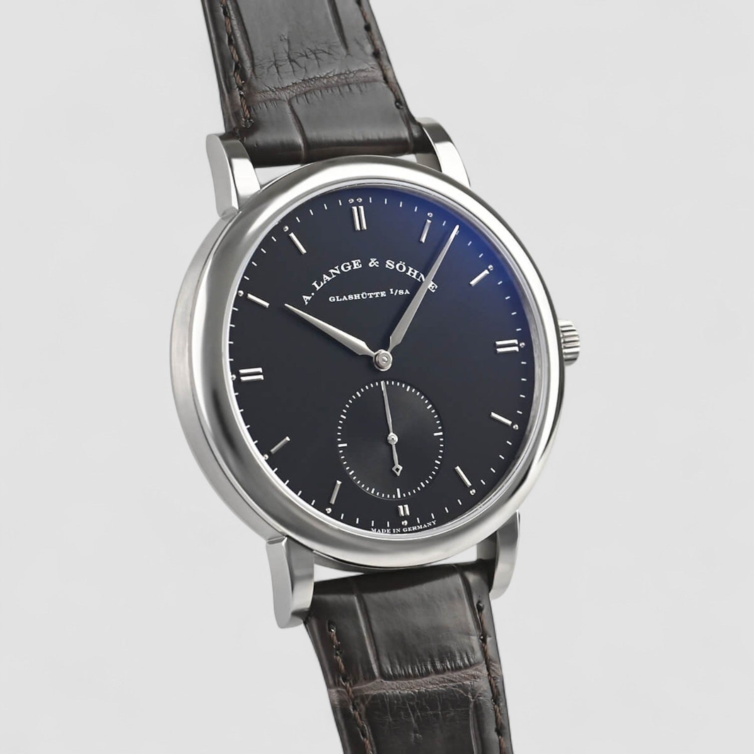 Grand Saxonia Automatik 18K White Gold / Black Dial