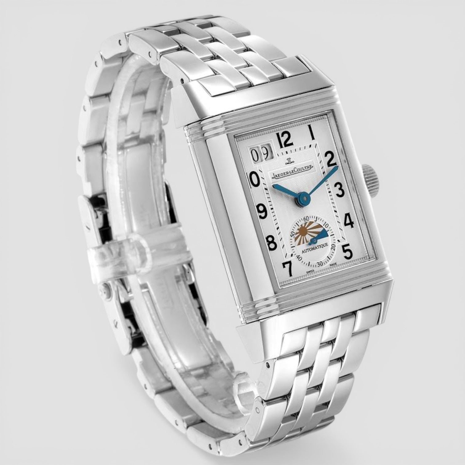 Grande Reverso Date Steel Mens Watch