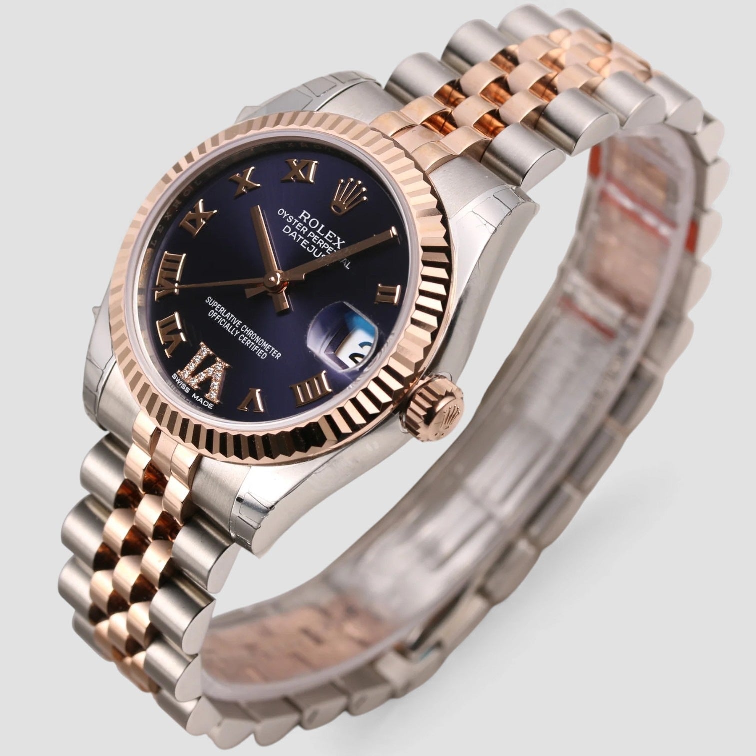 Datejust Lady 31 Purple Steel/18k rose gold Dia 31mm