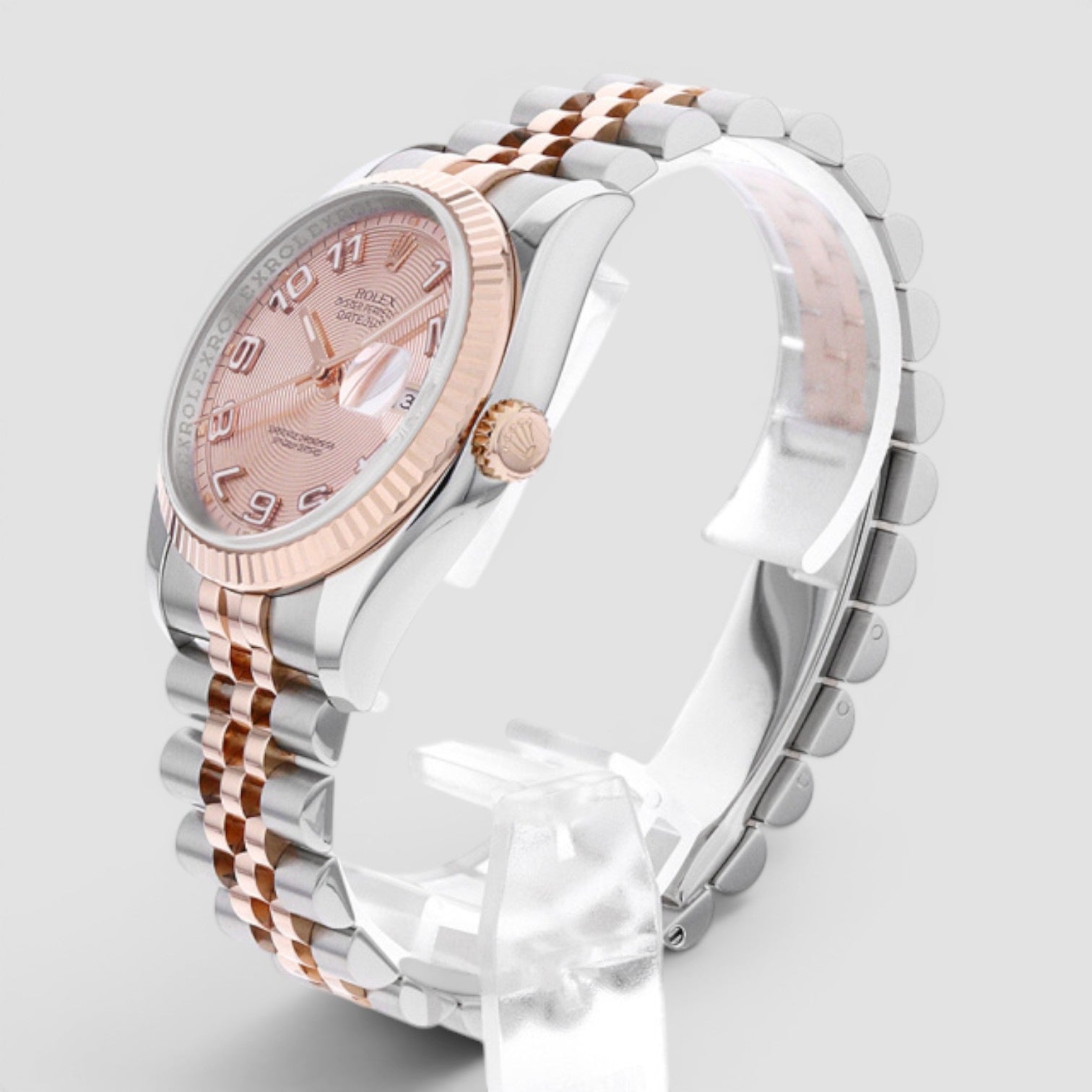 Datejust 36 Pink Concentric Dial Rose Gold/Steel Jubilee Watch