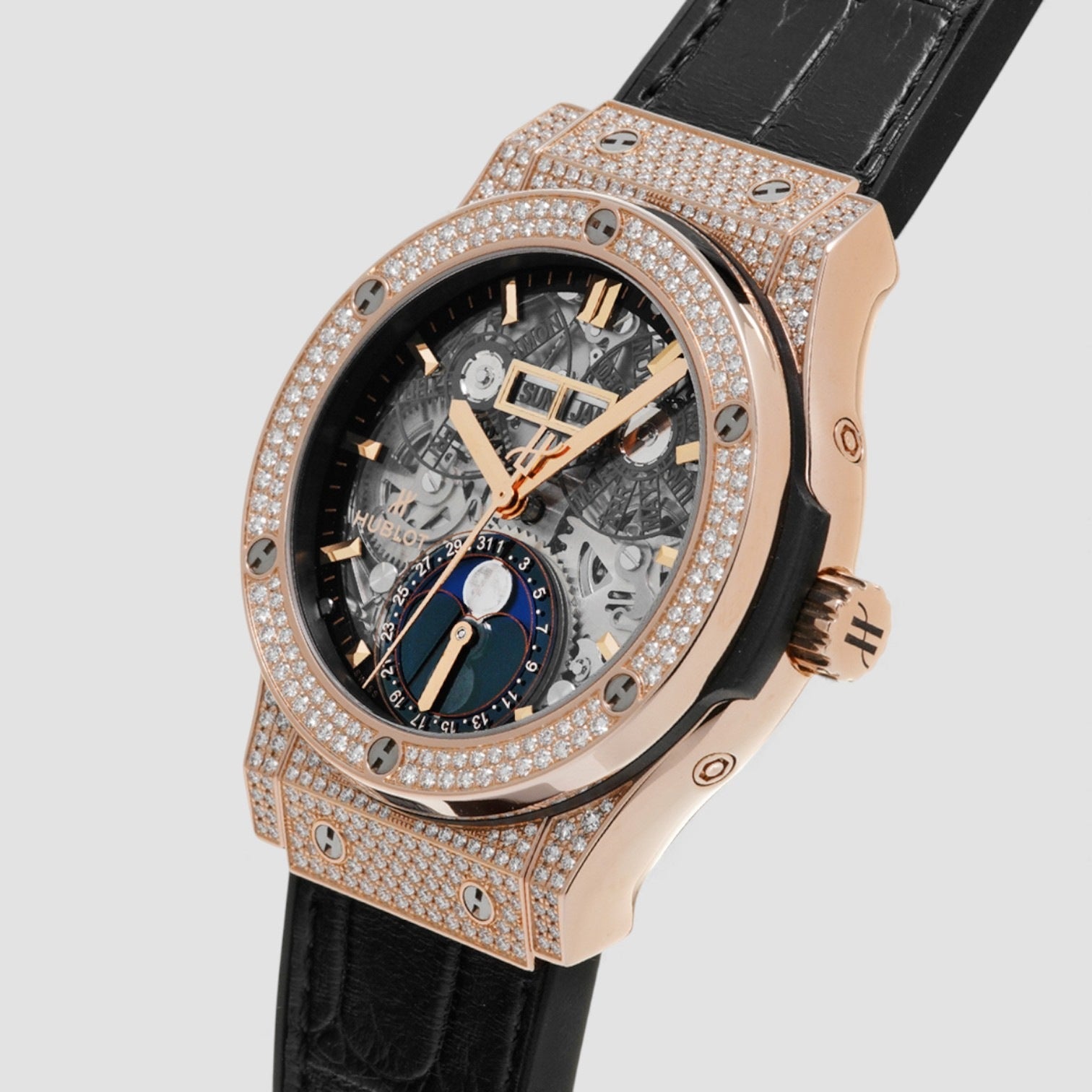 Classic Fusion Moonphase King Gold Pave