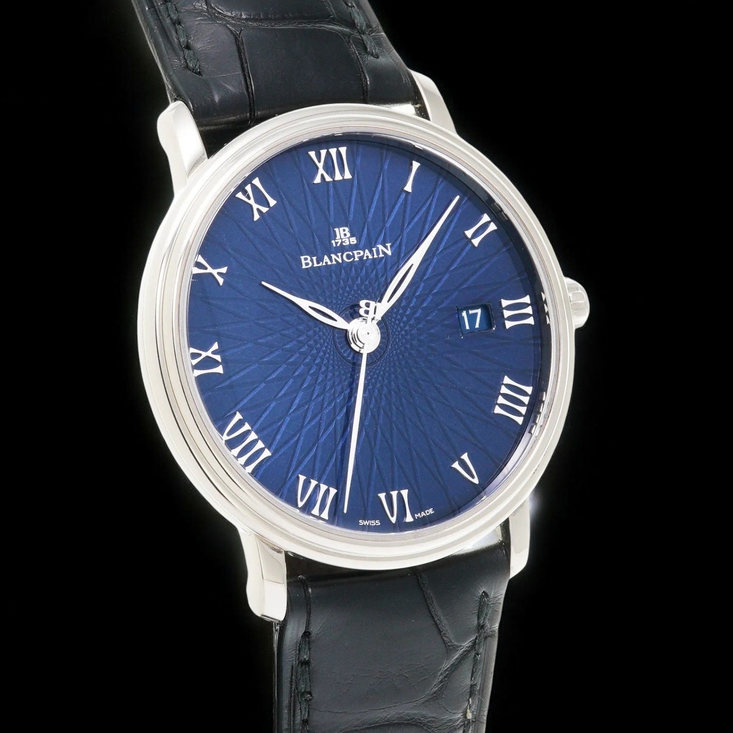 Villeret ultra slim blue dial