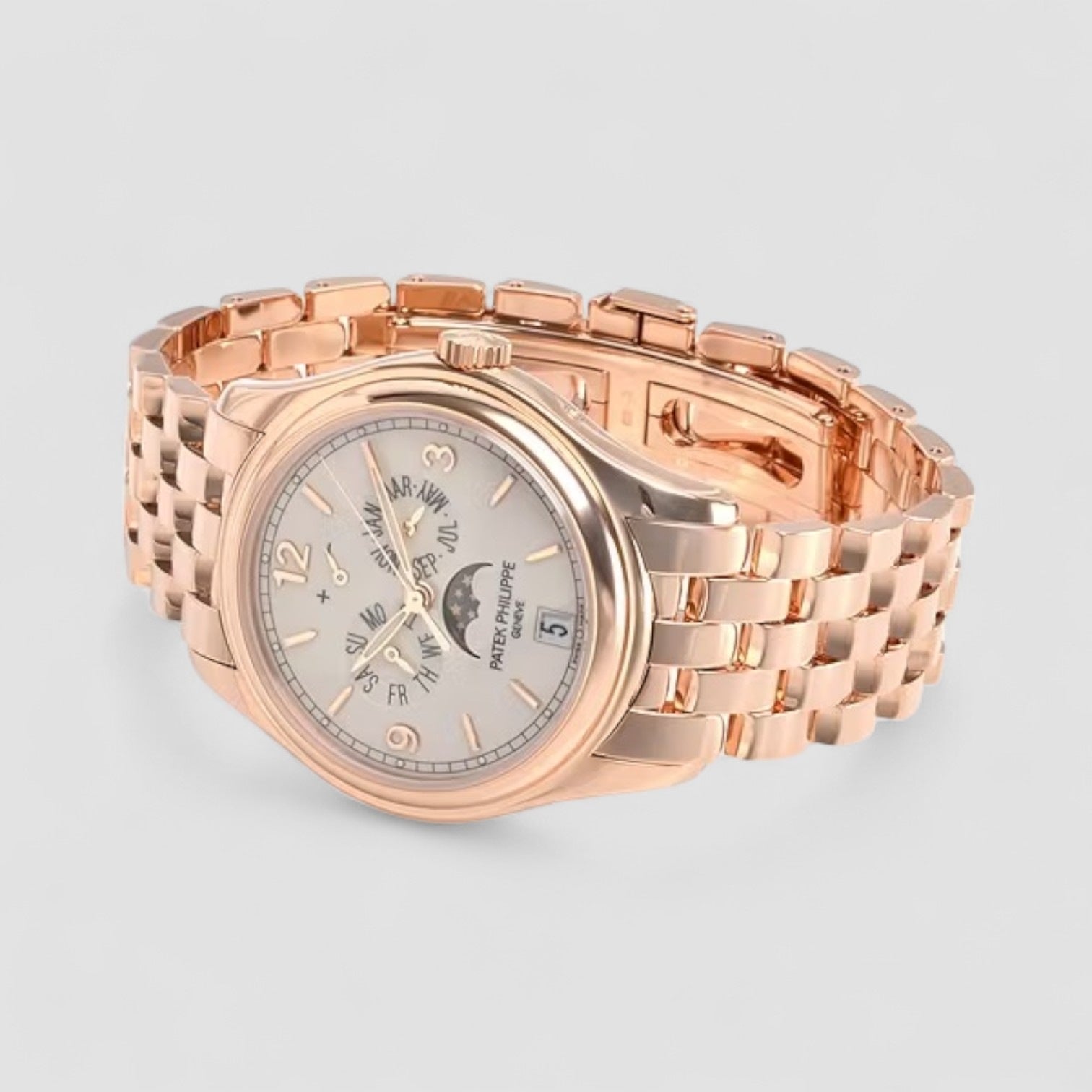 Annual Calendar 5146/1R Cream Dial 18K Rose Gold / Bracelet