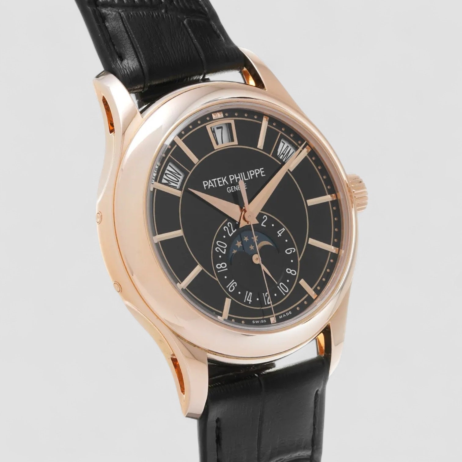 Annual Calendar Black Dial 18K Rose Gold
