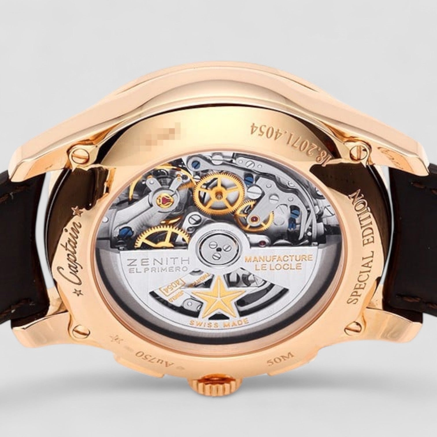 Captain Windsor Chronograph 18k Rose Gold / White Dial