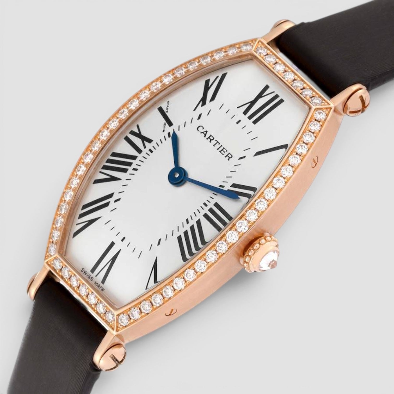 Tonneau 18K Rose Gold Diamond Ladies’ Watch