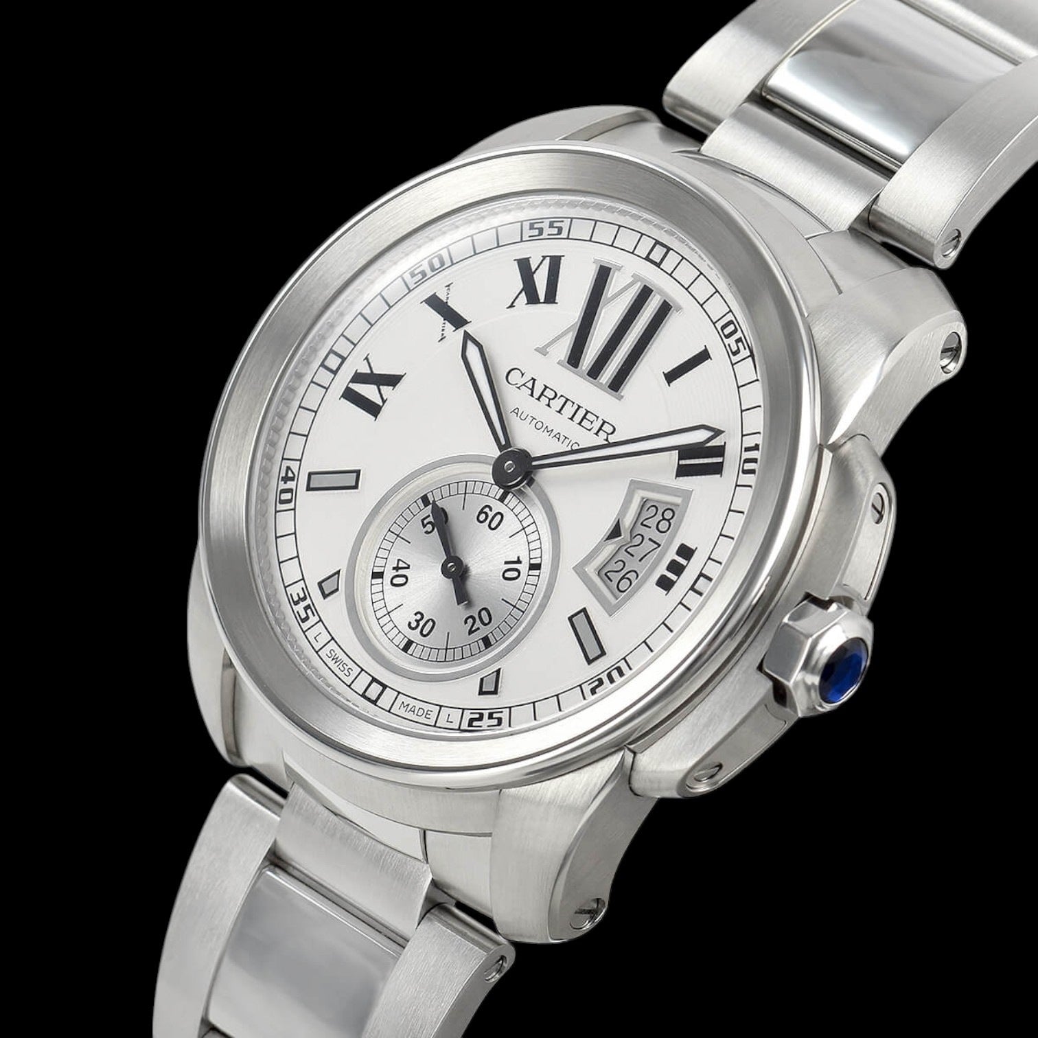 Calibre de Cartier Automatic Silver Dial SS / SS