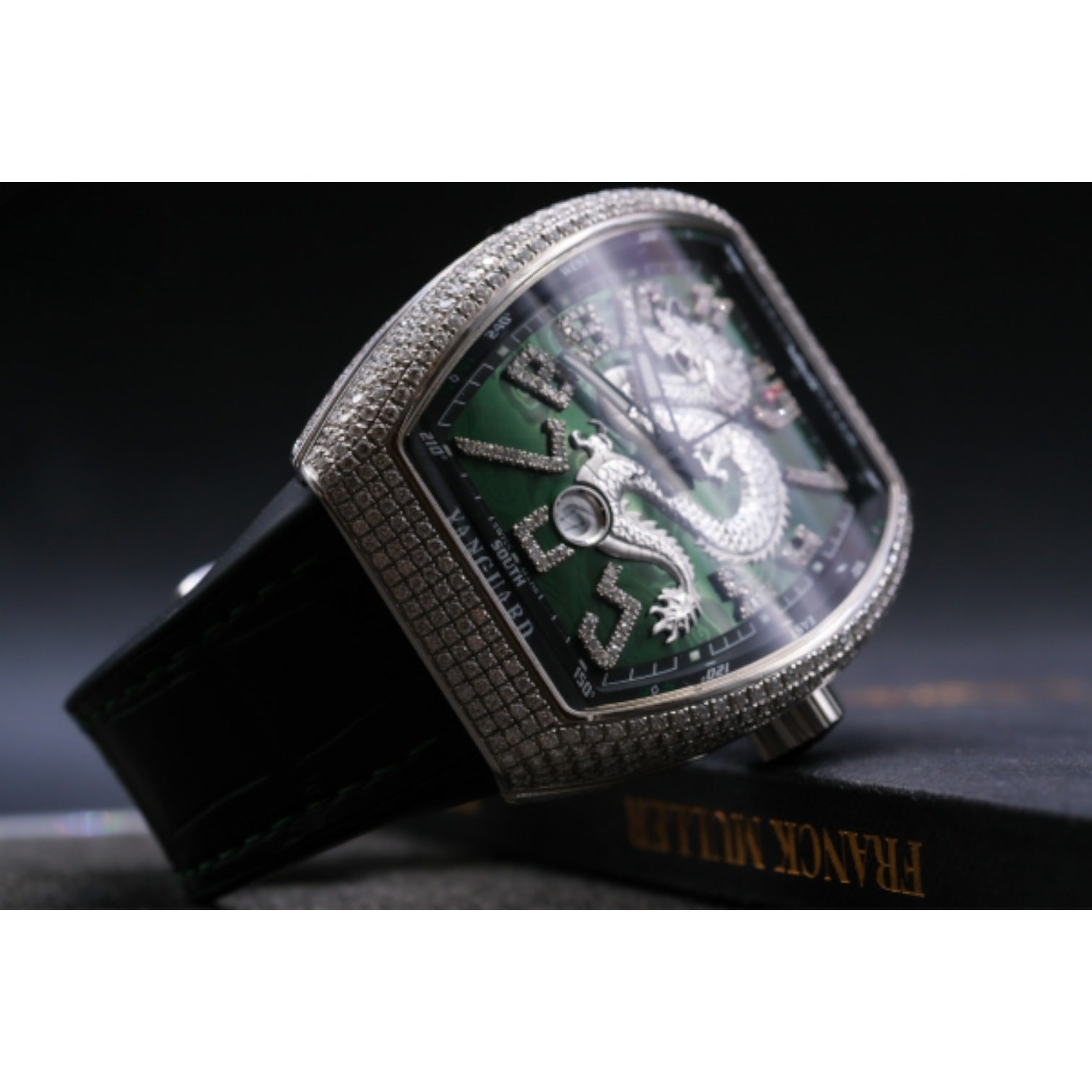 Vanguard V45 DRAGON KING GREEN DIAL LIMITED EDITION Afterset Diamond