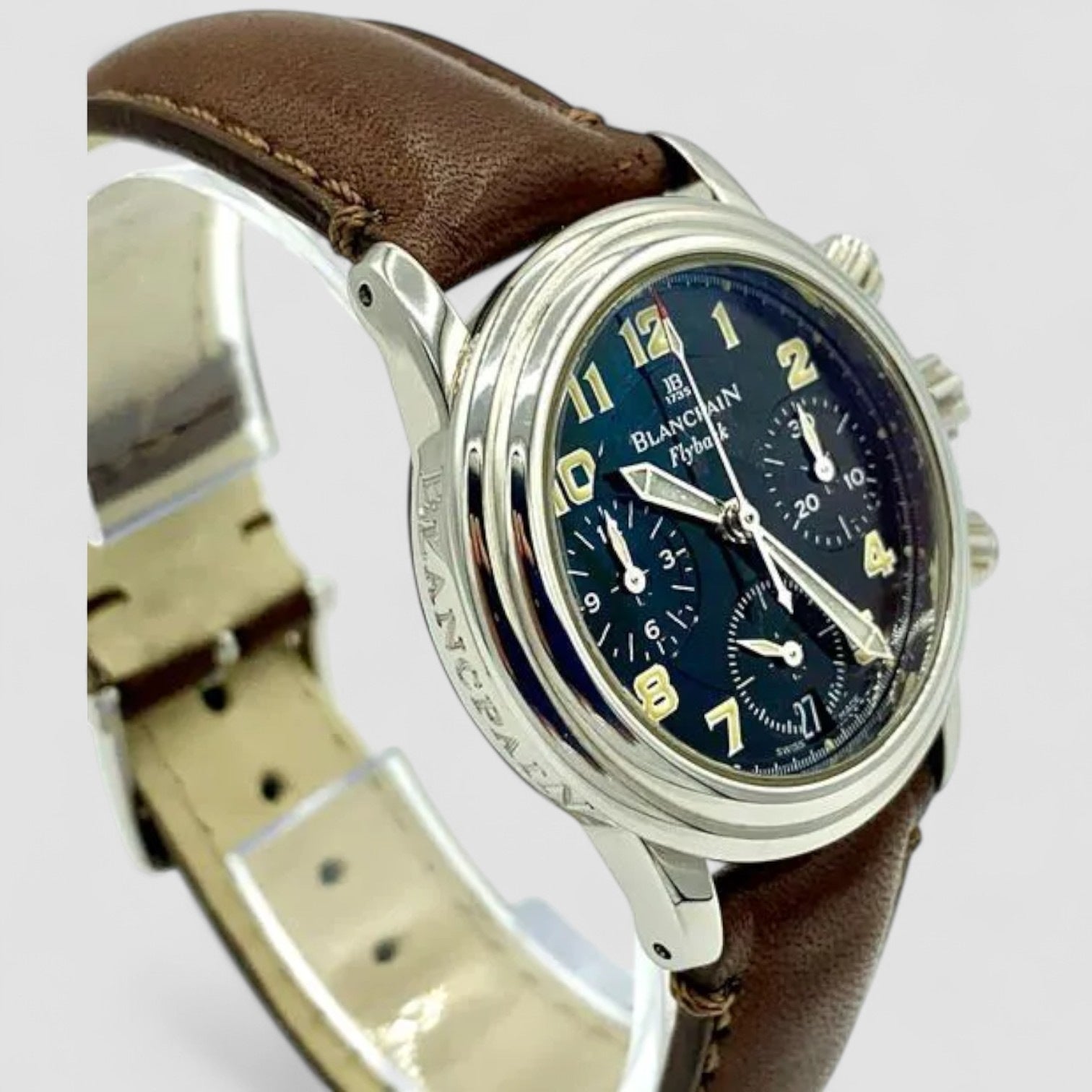 Leman Flyback Chronograph Black Dial SS