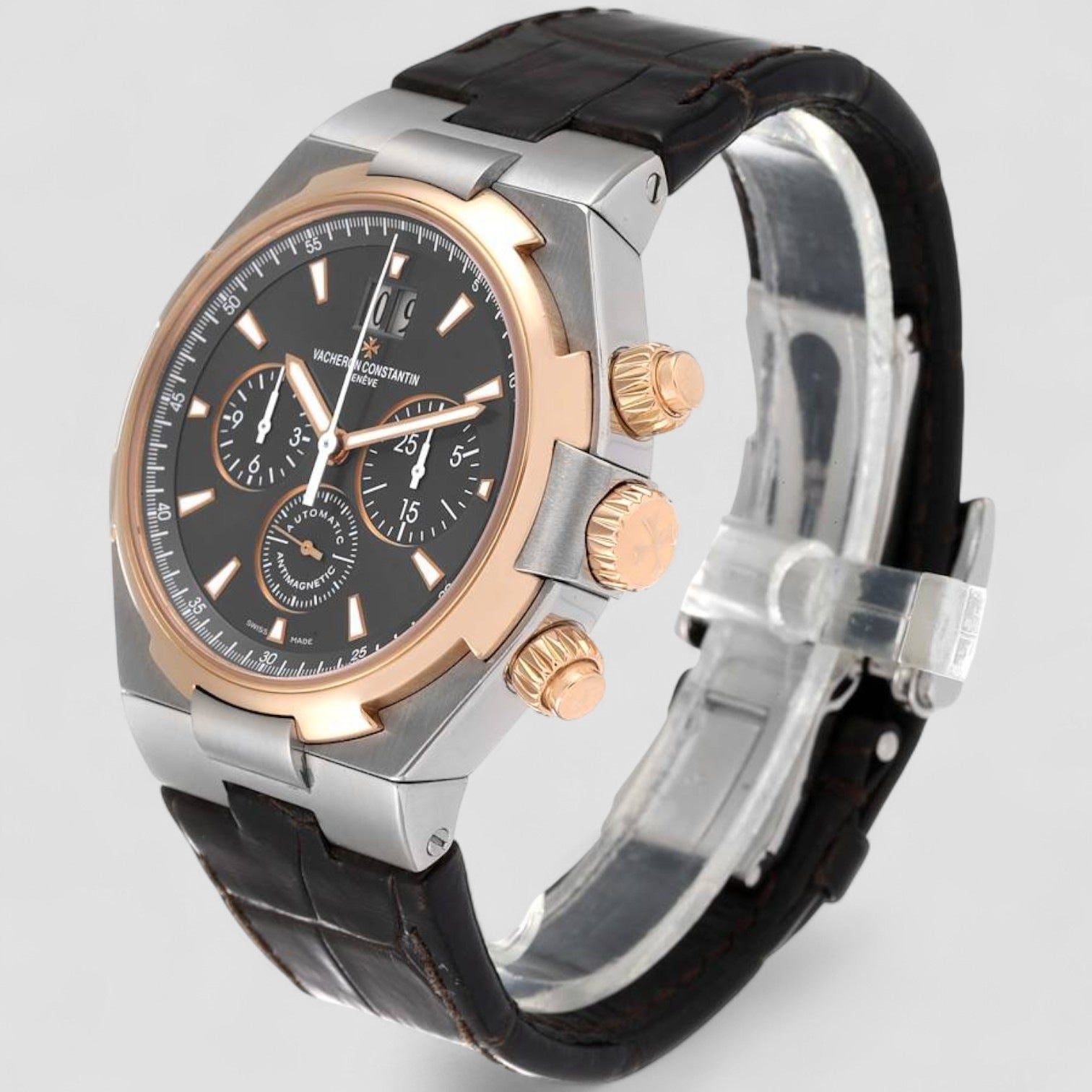 Overseas Chronograph SS Gray Dial
