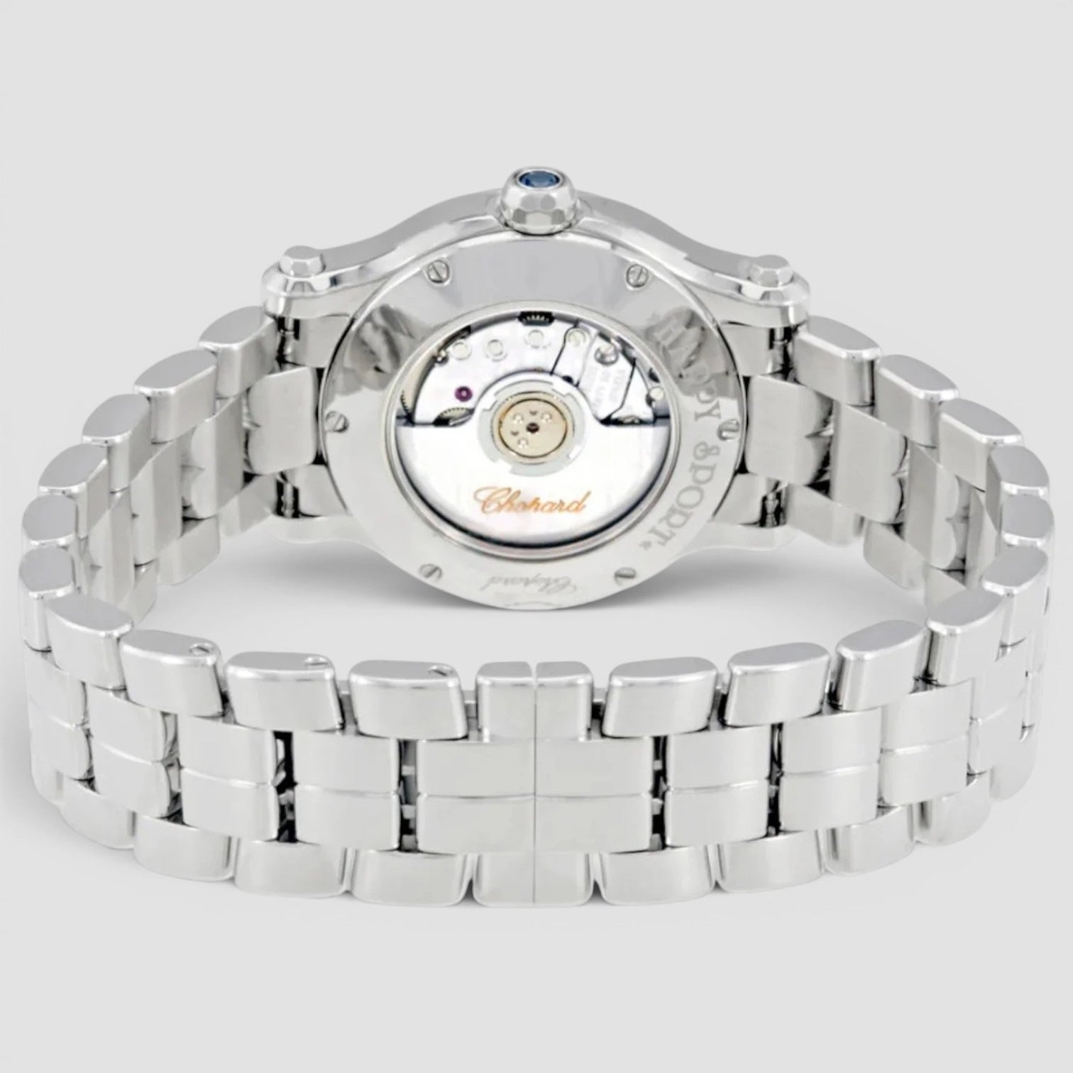 Happy Sport Automatic 30mm Steel Silver Dial Diamond
