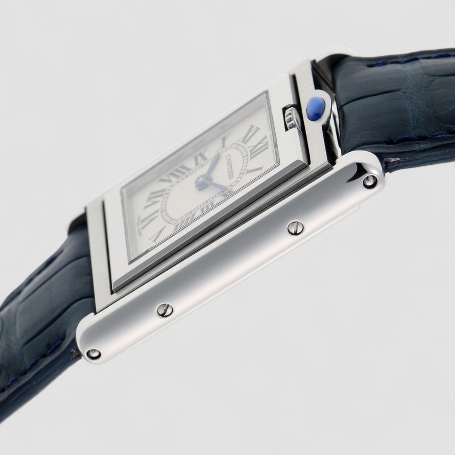 Tank Basculante Quartz Silver Dial Ladies Watch