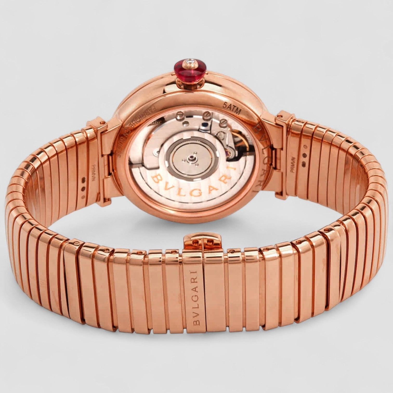 Serpenti Tubogas 18kt Rose Gold Diamond Ladies Watch