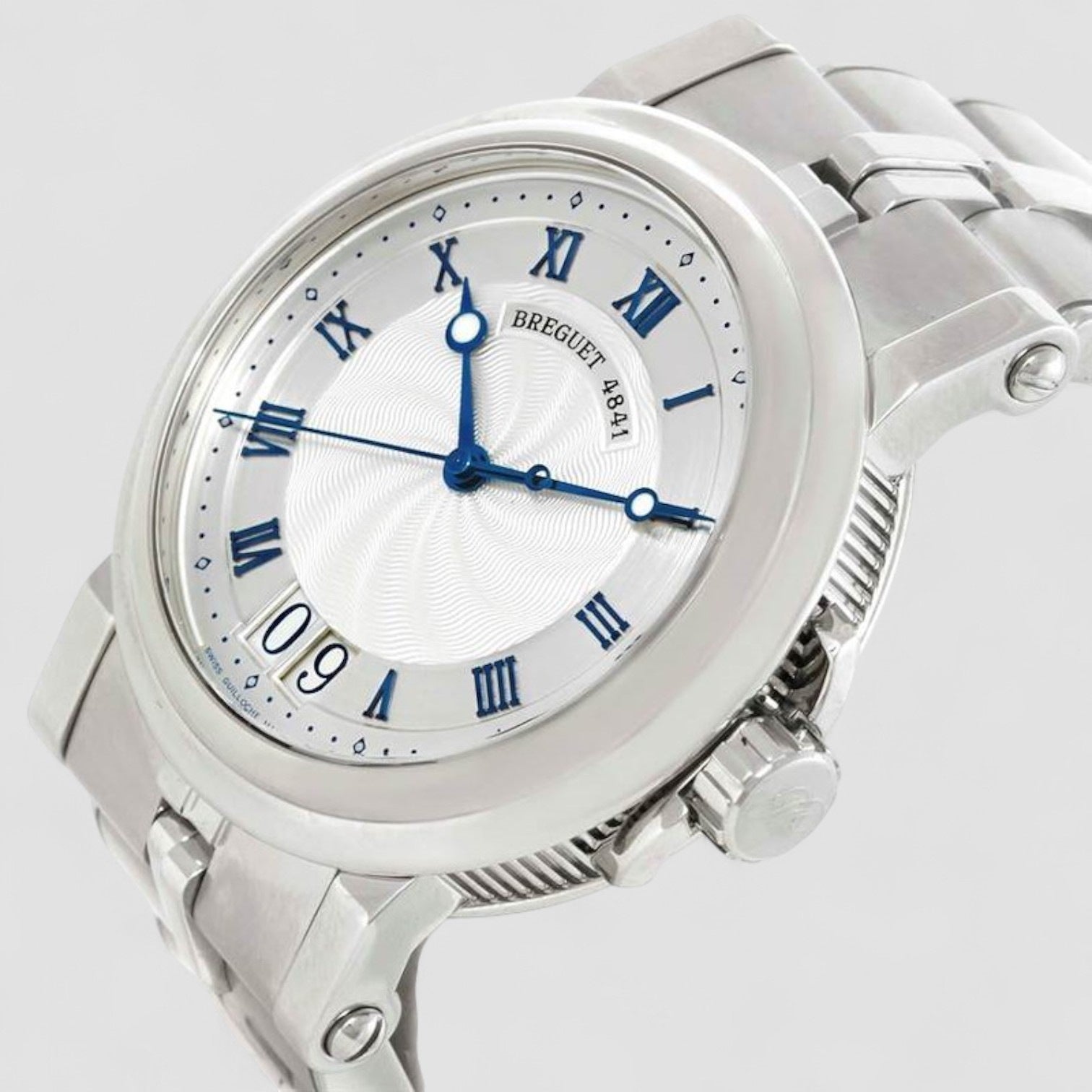 Marine Big Date Automatic Stainless Steel Watch