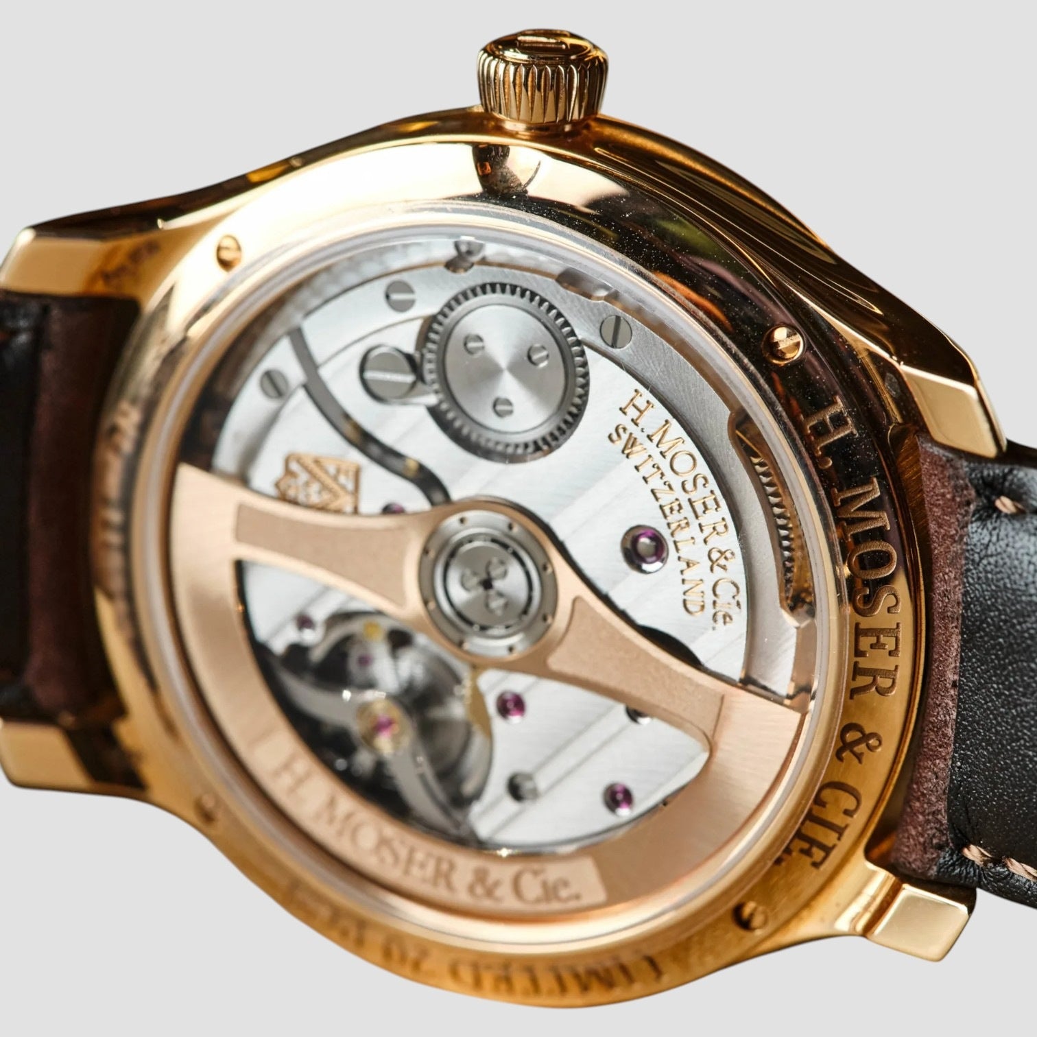 Endeavour Centre Seconds Rose Gold Grey Fume Dial