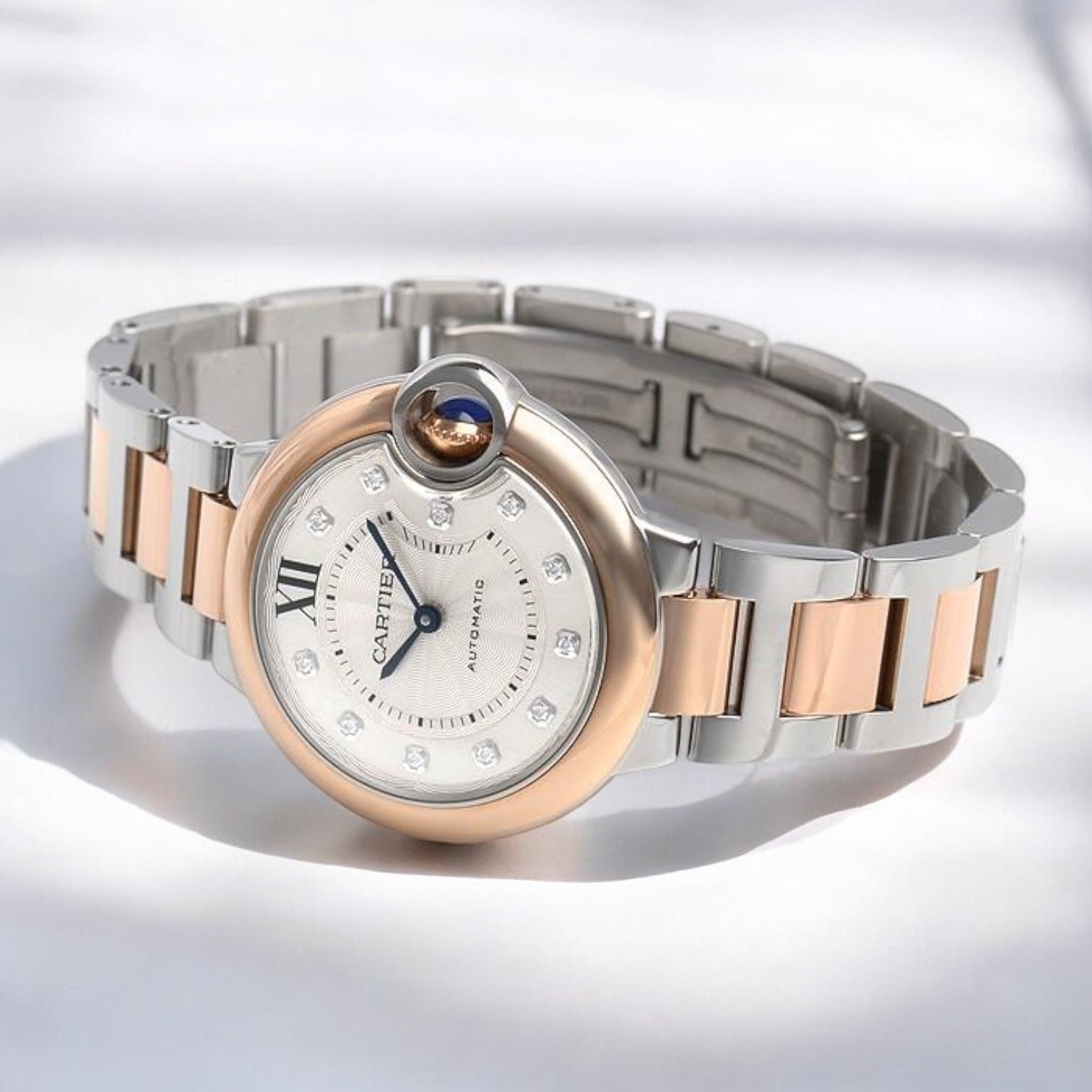 Ballon Bleu 33mm 18k Rose Gold & Steel