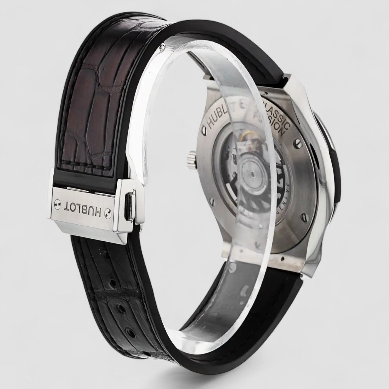 Classic Fusion Black Index Titanium & Rubber 45mm