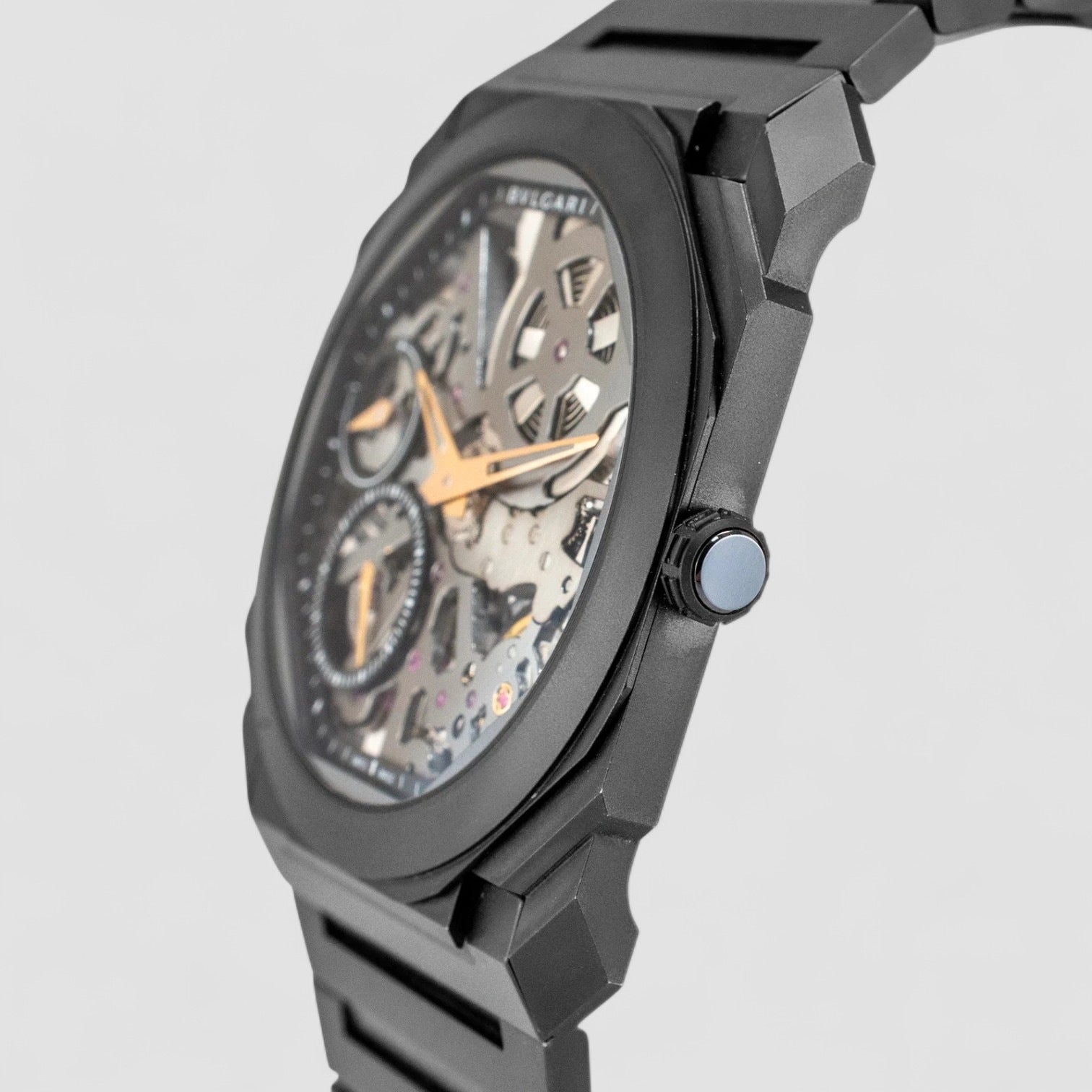 Octo Finissimo 40MM Titanium Black Ceramic Skeleton Watch