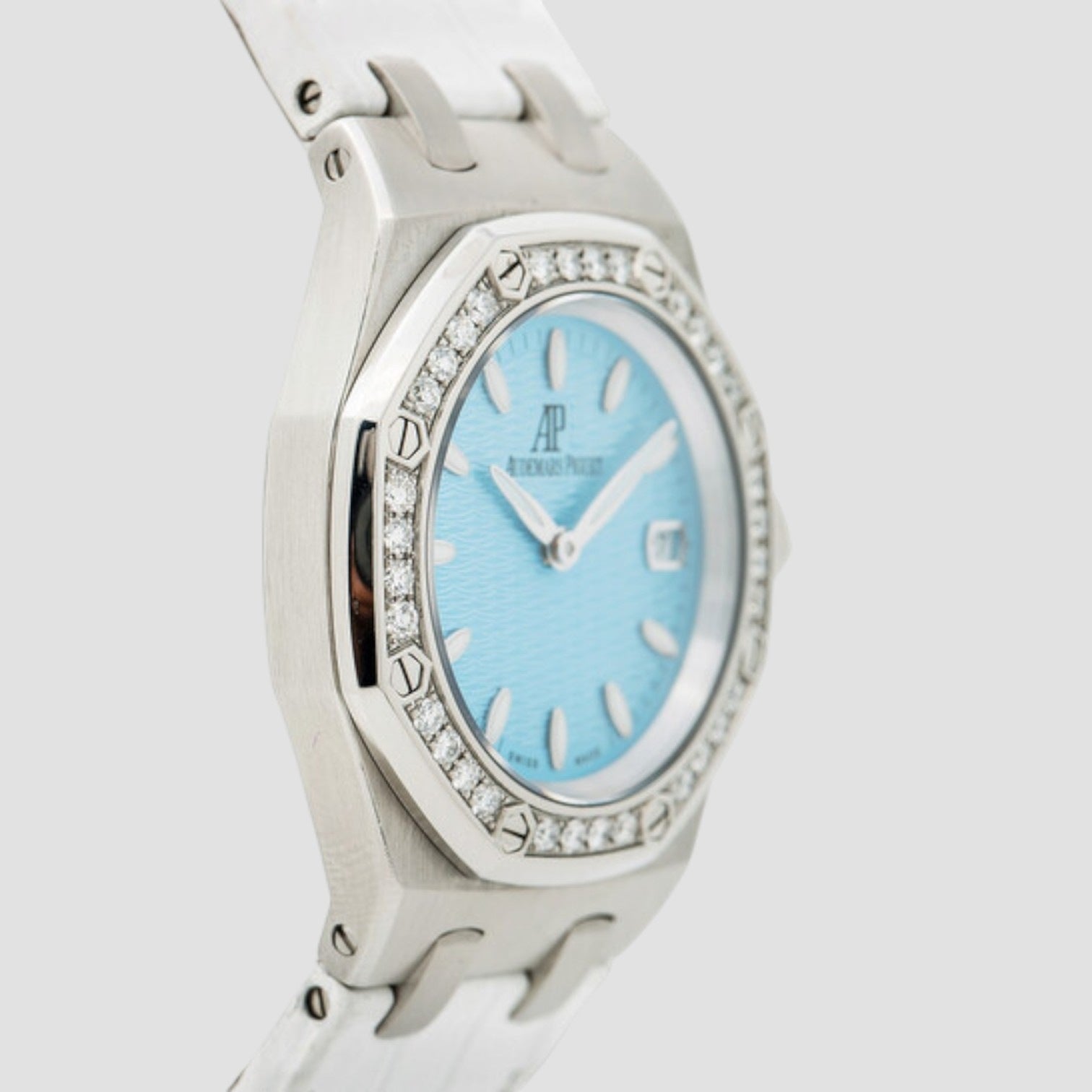 Royal Oak Diamond Blue Dial Ladies Watch