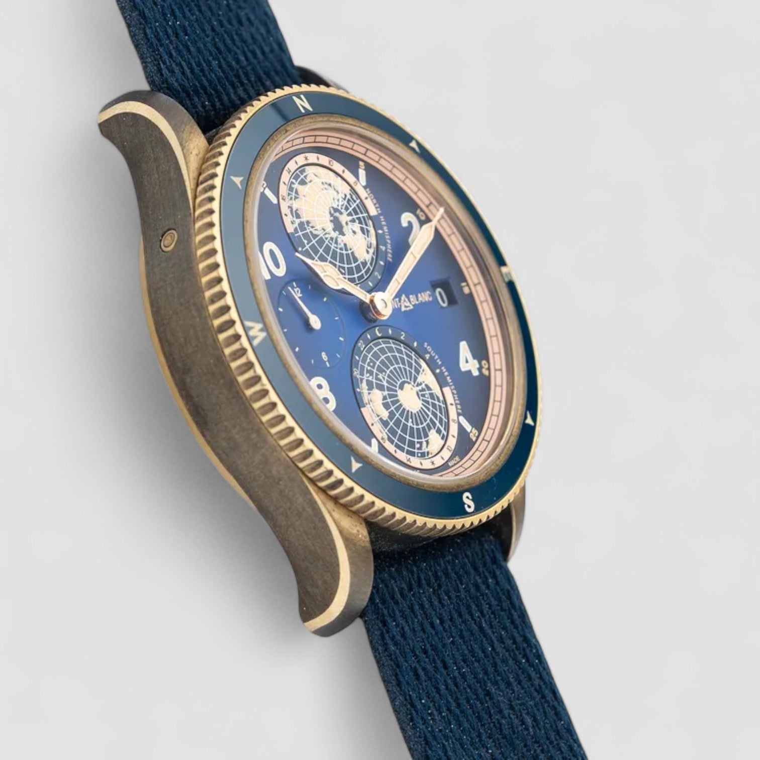 1858 Geosphere Bronze "Messner" L.E. 42MM Blue Dial