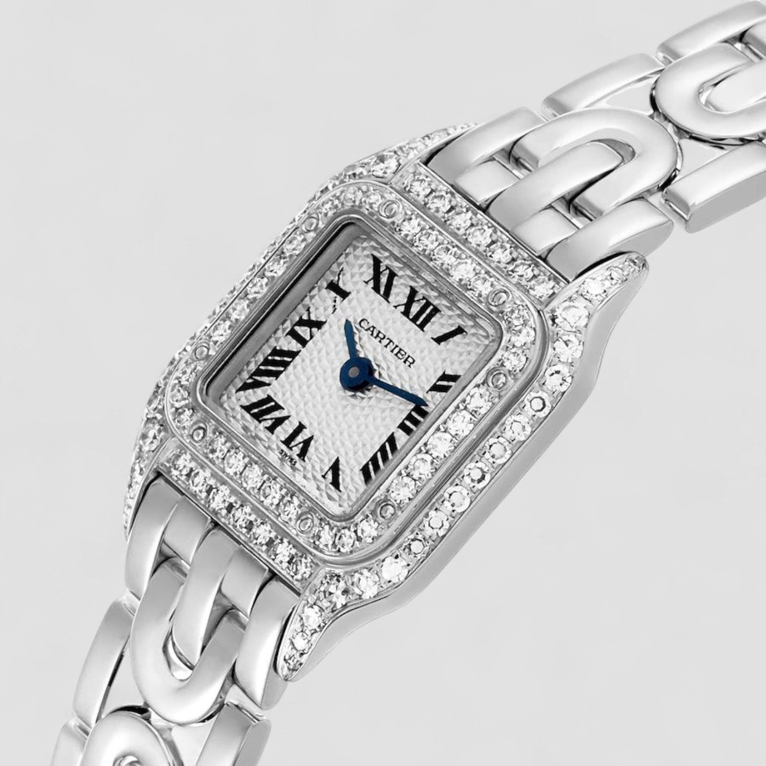 Panthere Mini White Gold Diamond Ladies Watch
