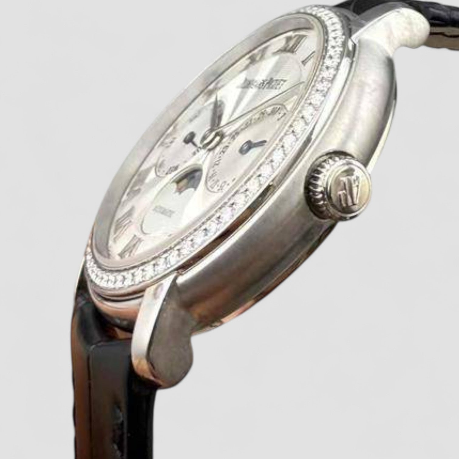 Jules Audemars Automatic Diamond White Gold Ladies Watch