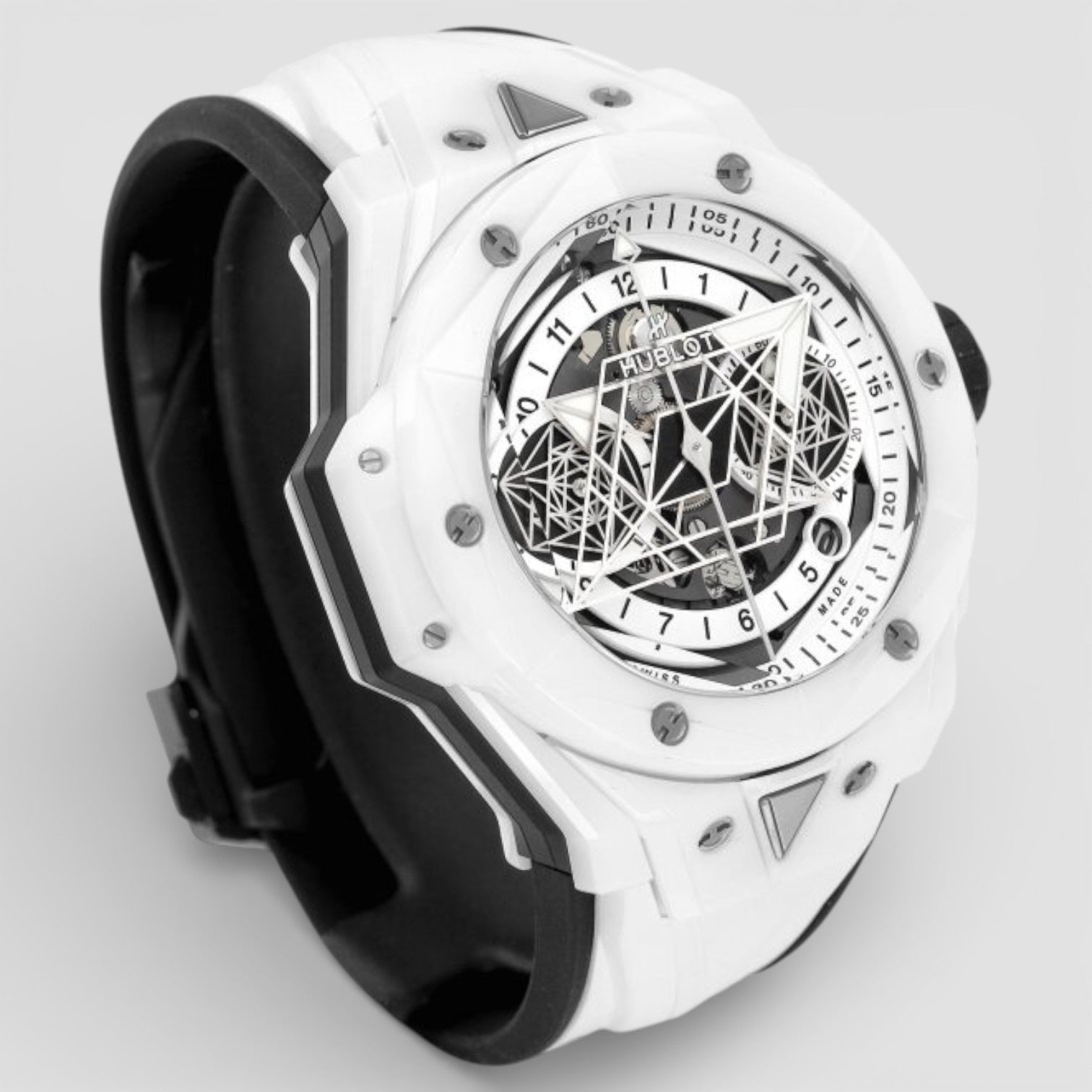 Big Bang Sang Bleu Ii Unico White 45mm