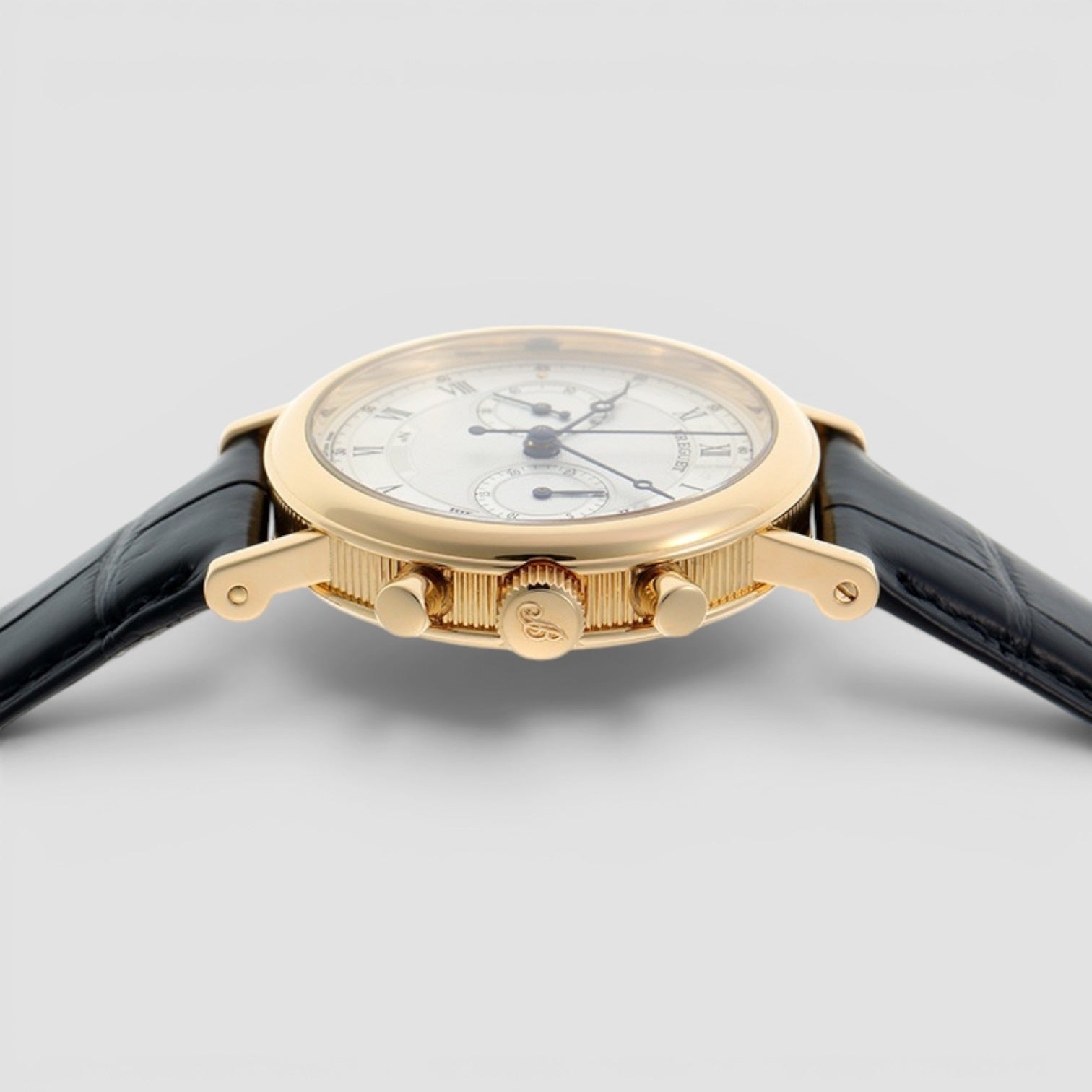 Classique Chronograph 37mm Yellow Gold Silver Dial