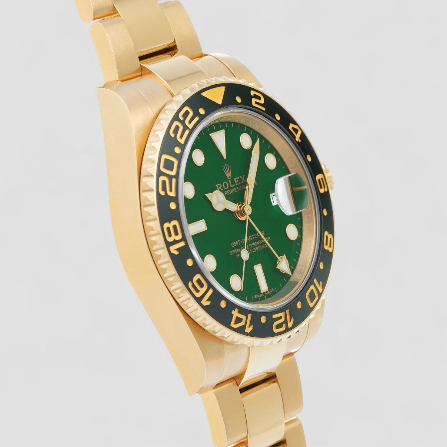 GMT Master II Green Dial 18K Yellow Gold