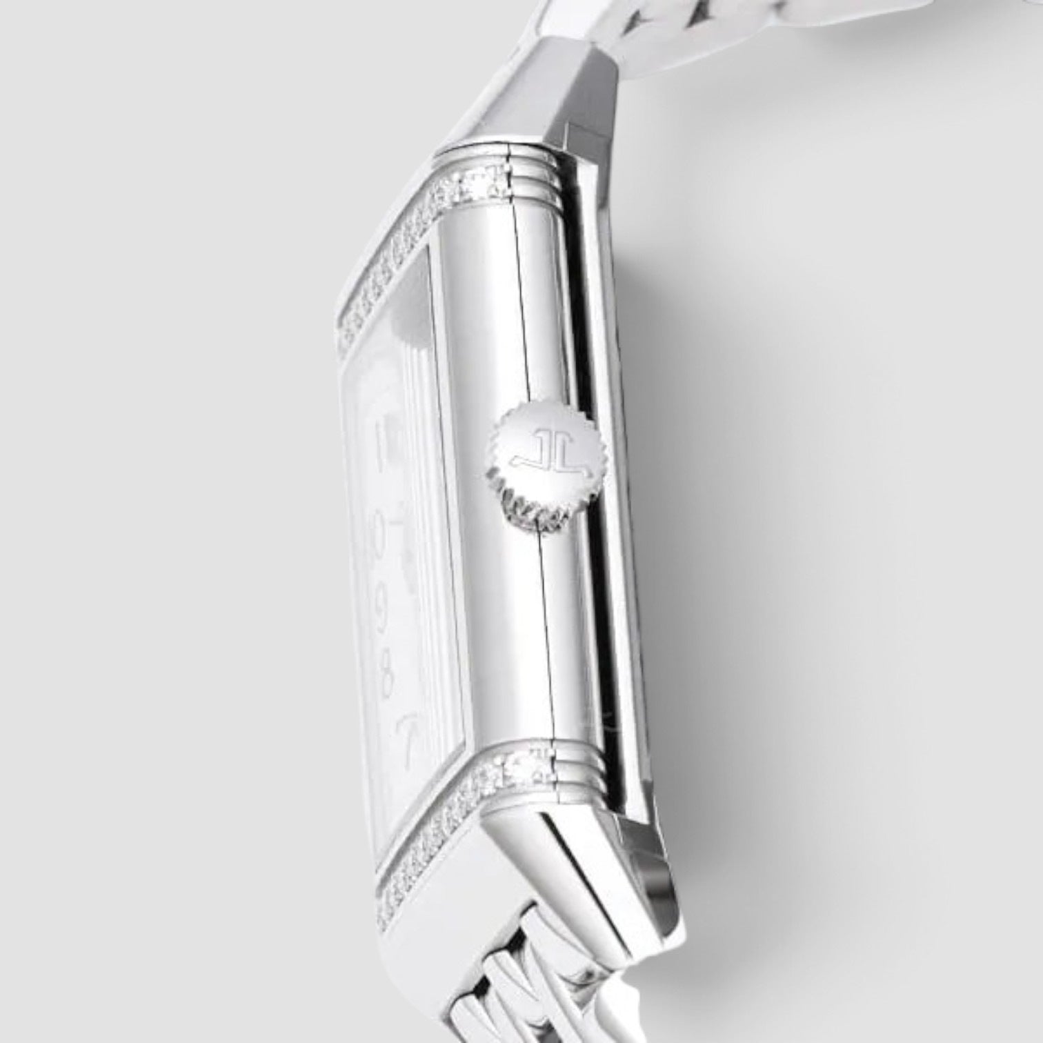 Reverso One Monoface 40mm Steel Diamond Silver Dial