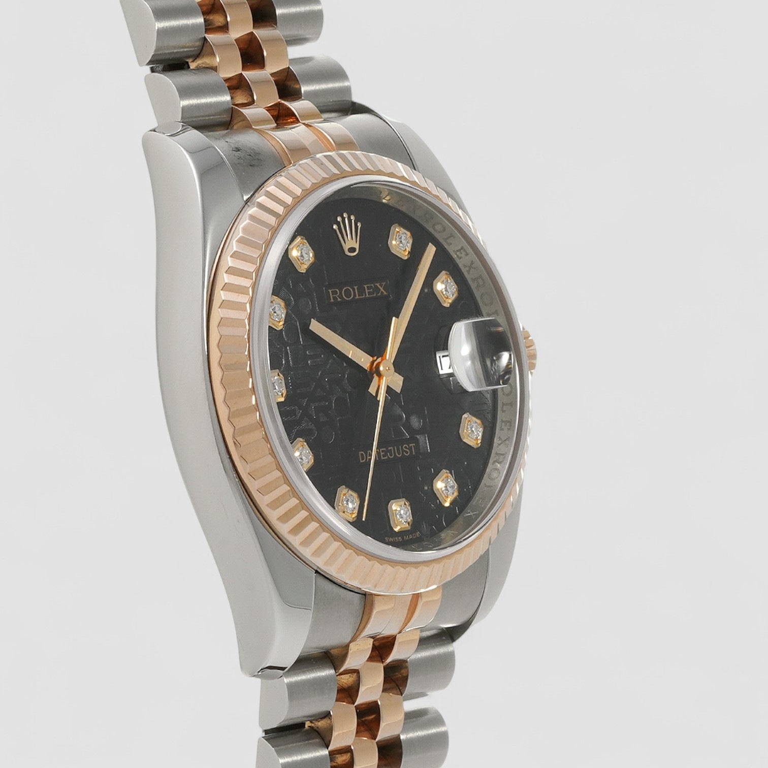 Datejust 36mm Factory Jubilee Black Diamond Dial