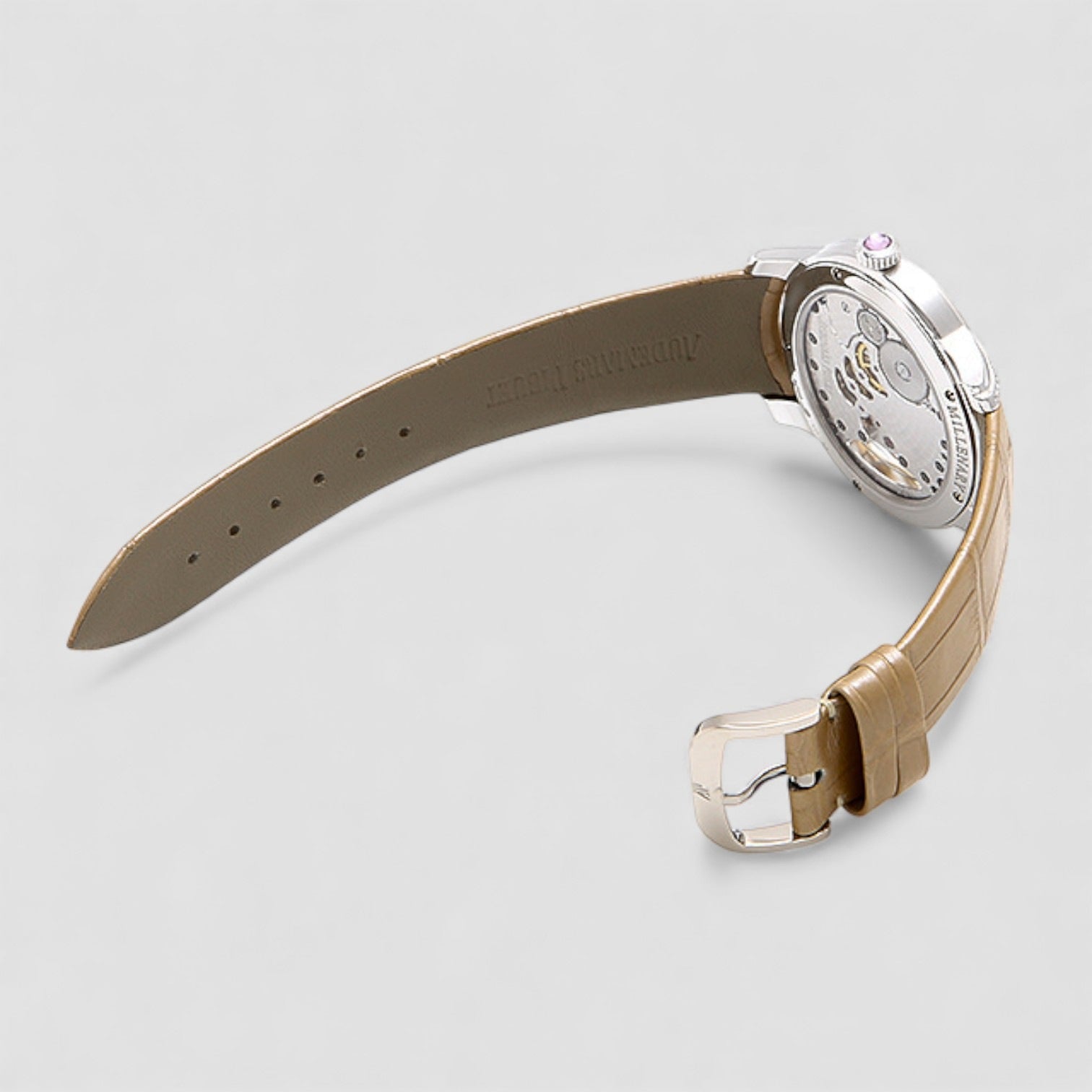 Millenary White Mother Of Pearl Dial Hand Wind Ladies Watch