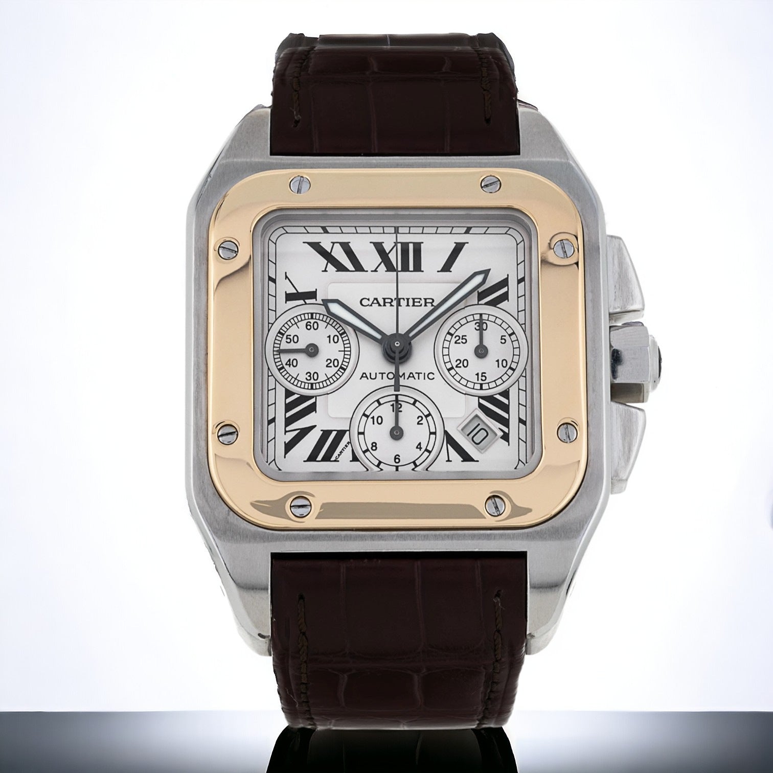 Santos 100 Chronograph XL SS / 18K
