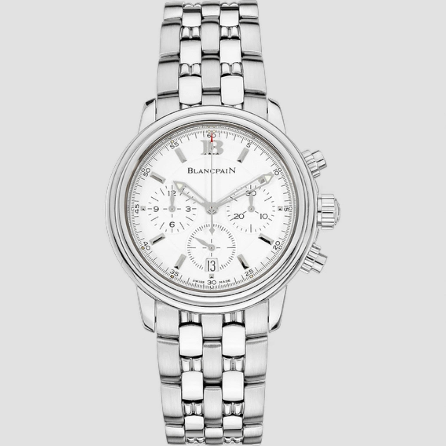 Leman Chronograph SS White Dial