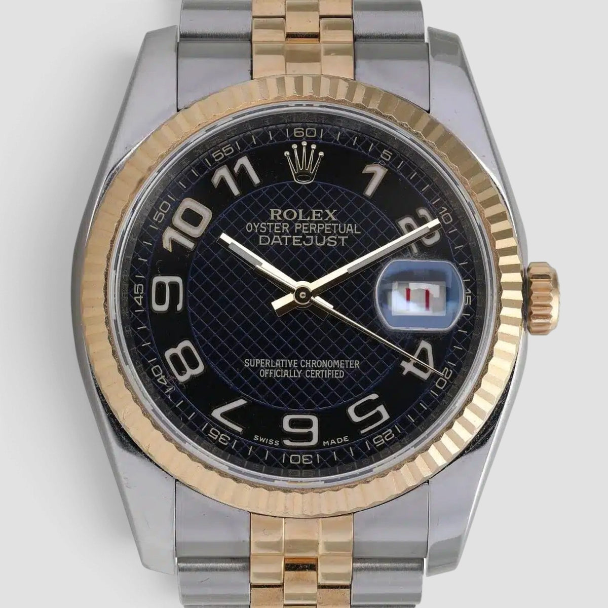 Datejust 36 Black Arabic Concentric Dial