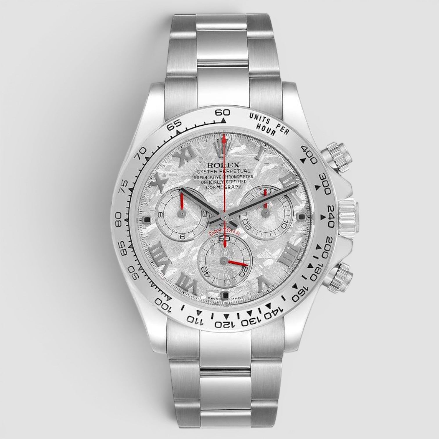Daytona 40mm 18k White Gold Meteorite Dial