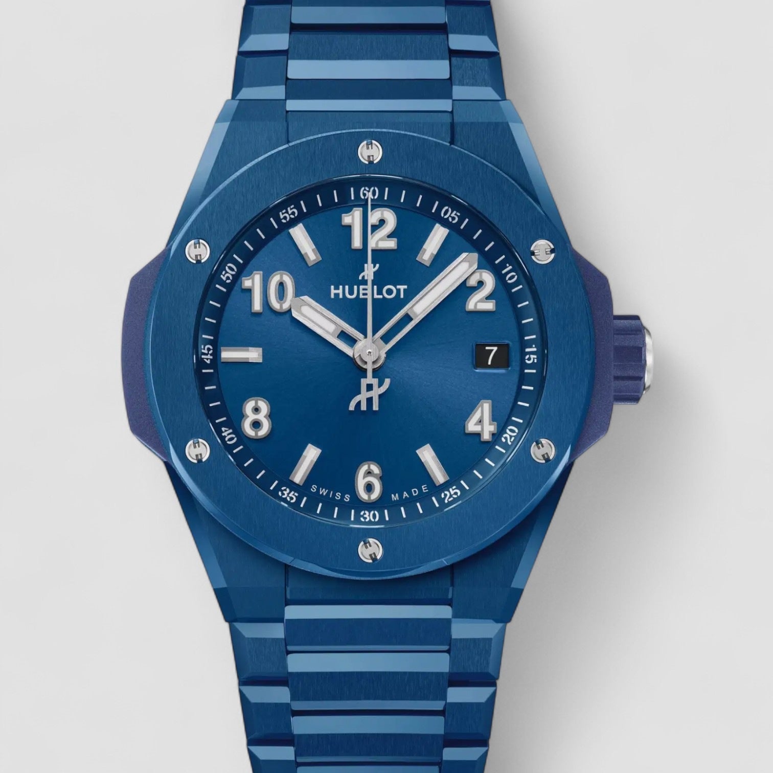 Big Bang Integrated Time Only Blue Ceramic 38mm